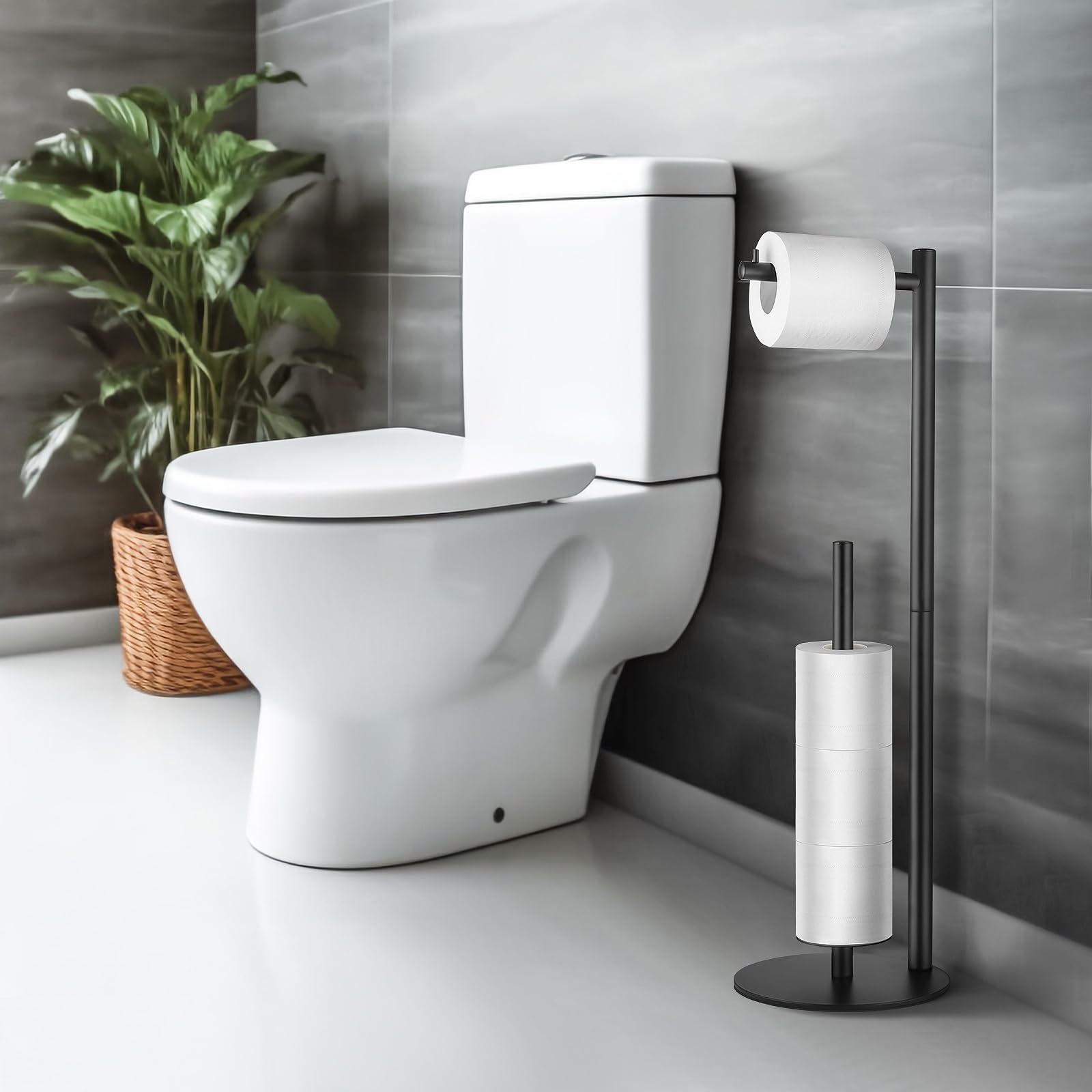 Toilet Paper Holder Stand, Toilet Paper Storage Standing, Standing Toilet Paper Stand, Standing Toilets Paper Holder With Storag