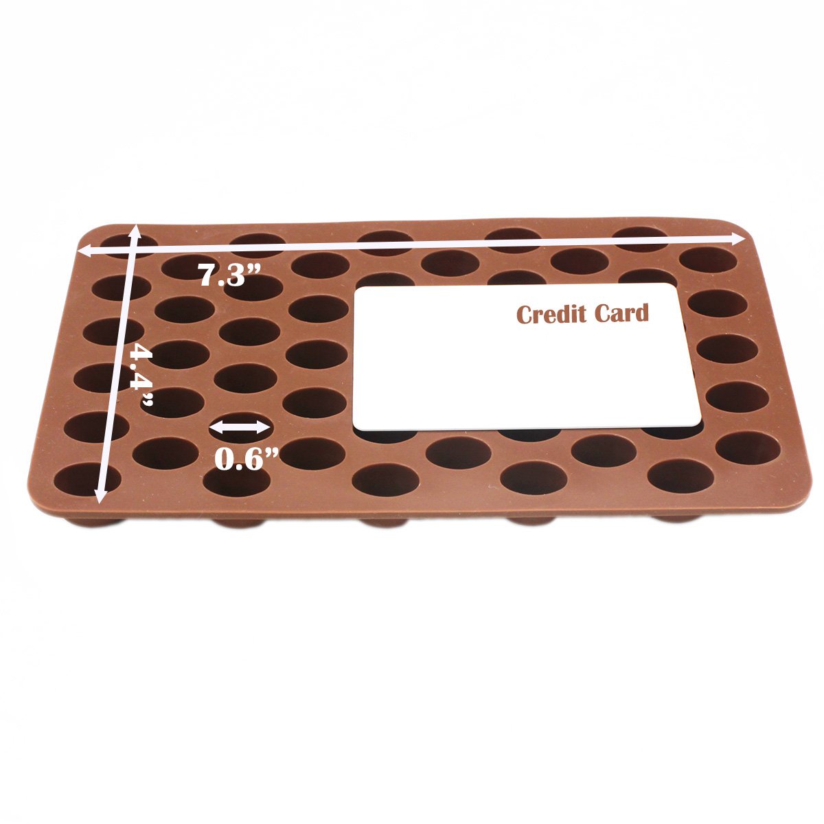 X-Haibei Coffee Beans Chocolate Candy Ice Cube Cake Decoration Silicone Bakeware Mould Dia. 0.6Inch