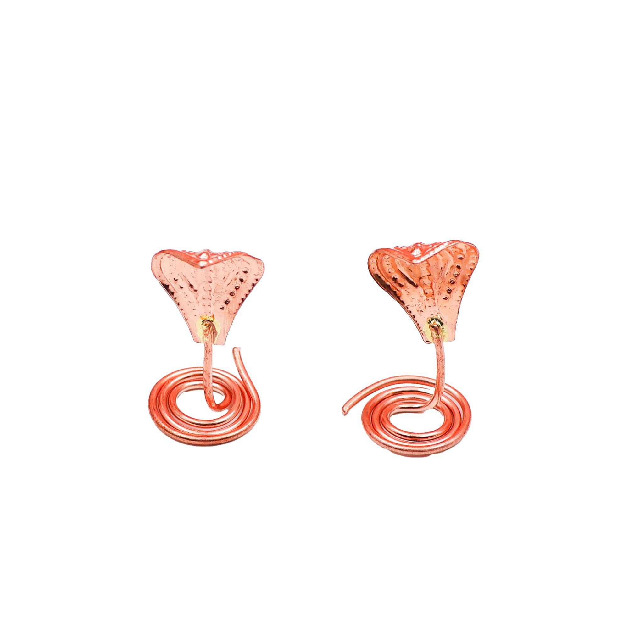 Rolimoli Copper Naag Nagin Pair/Tambe Ke Naag Nagin For Astrology And Vastu Remedies (Height : 3.2Cm | 5.54Gm) Pack Of 04