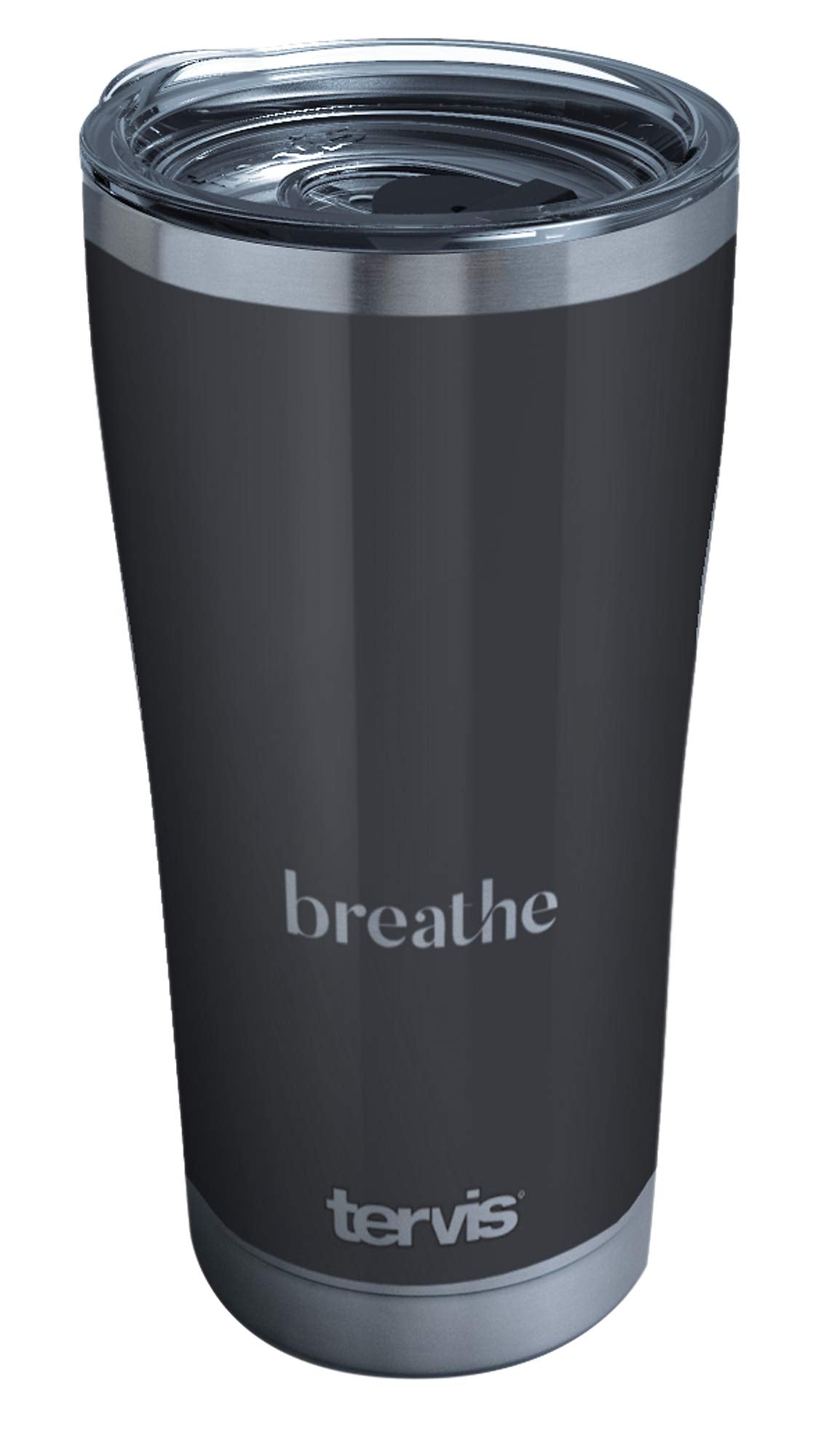 Tervis Breathe Triple Walled Insulated Tumbler Travel Cup Keeps Drinks Cold & Hot, 20Oz Legacy, Stainless Steel