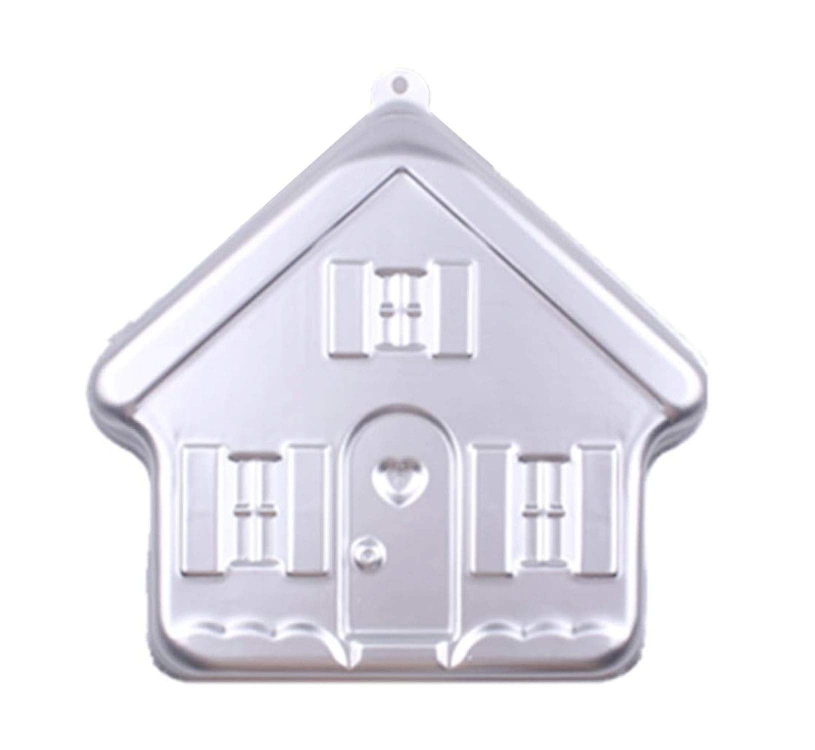 Zdywy 8.5 Inch House Shaped Aluminum 3D Baking Mould Cake Mold Tin Birthday Cake Pan - House