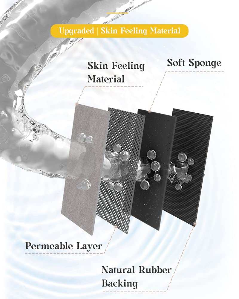 Montvoo-Bath Mat Rug-Rubber Non Slip Quick Dry Super Absorbent Thin Bathroom Rugs Fit Under Door-Washable Bathroom Floor Mats-Sh