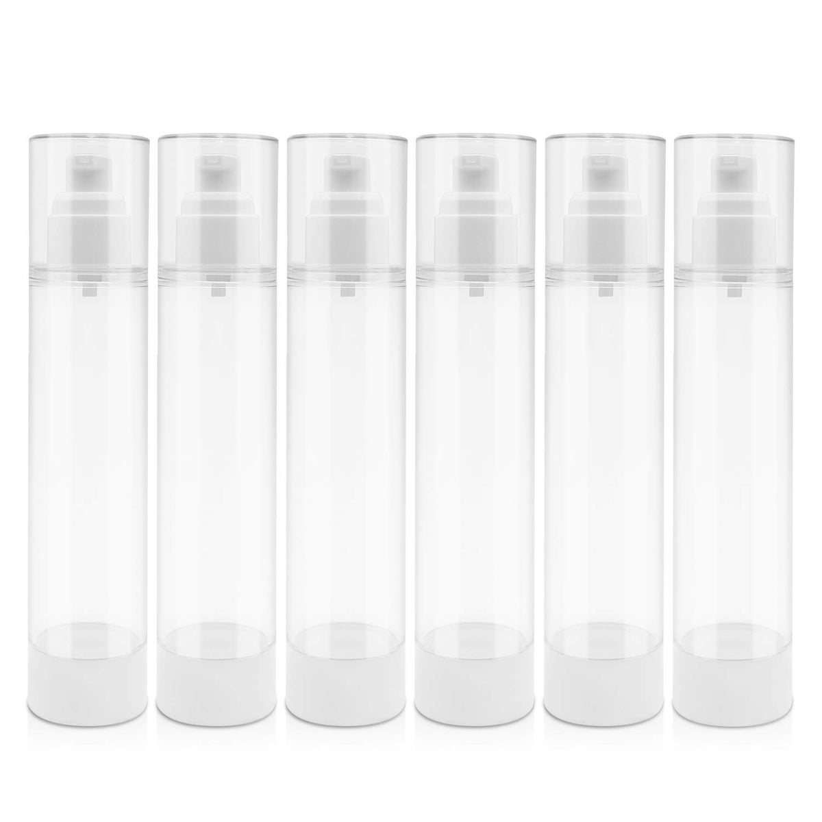 Trendbox 120Ml / 4Oz Airless Vaccum Pump Travel Bottles For Lotions, Cream - 6 Pack
