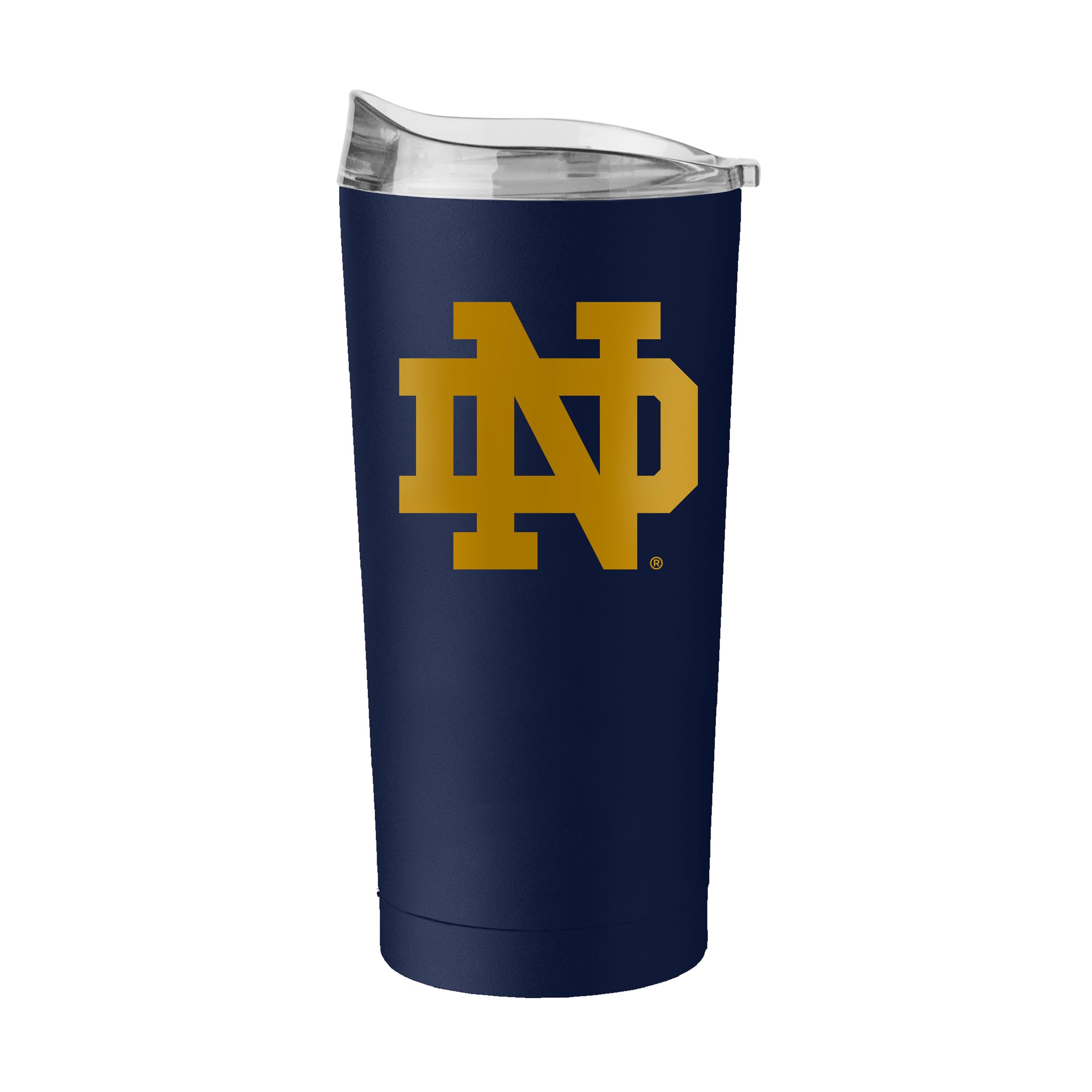 Logo Brands NCAA Notre Dame Fighting Irish 20 oz Powder Coat Stainless Tumbler -Double-Wall Insulated Everday Tumbler for Hot or