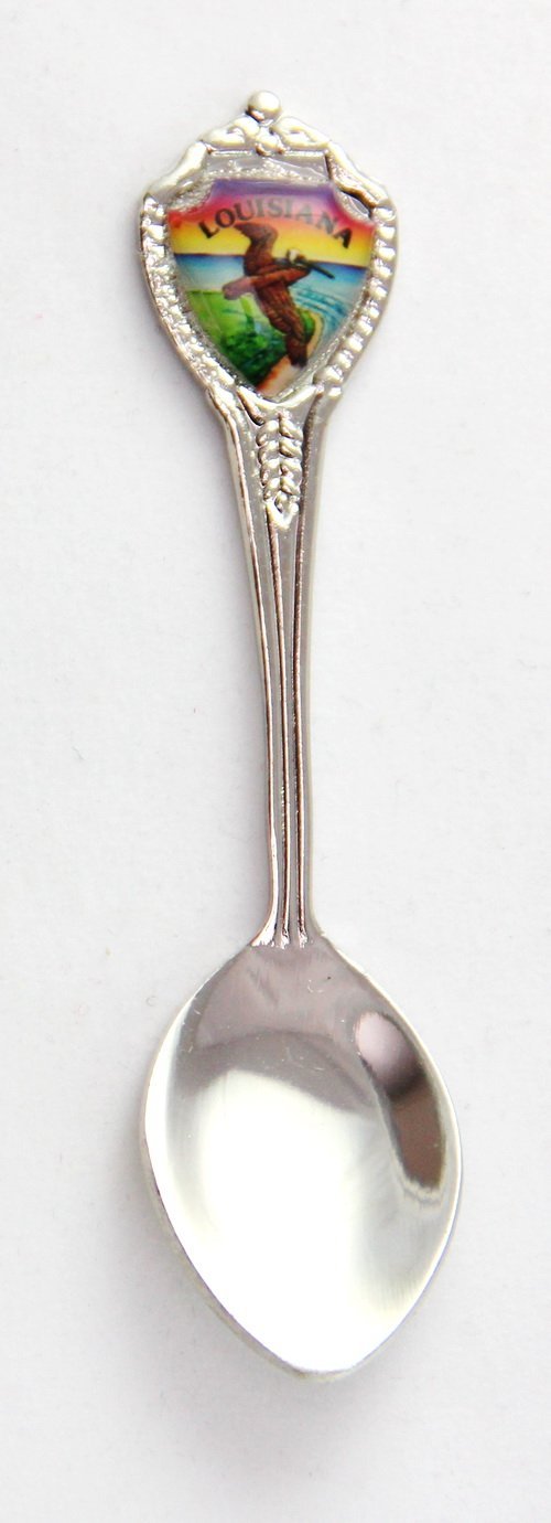 Louisiana State Souvenir Collectible Mini Spoon 3'' Lpco