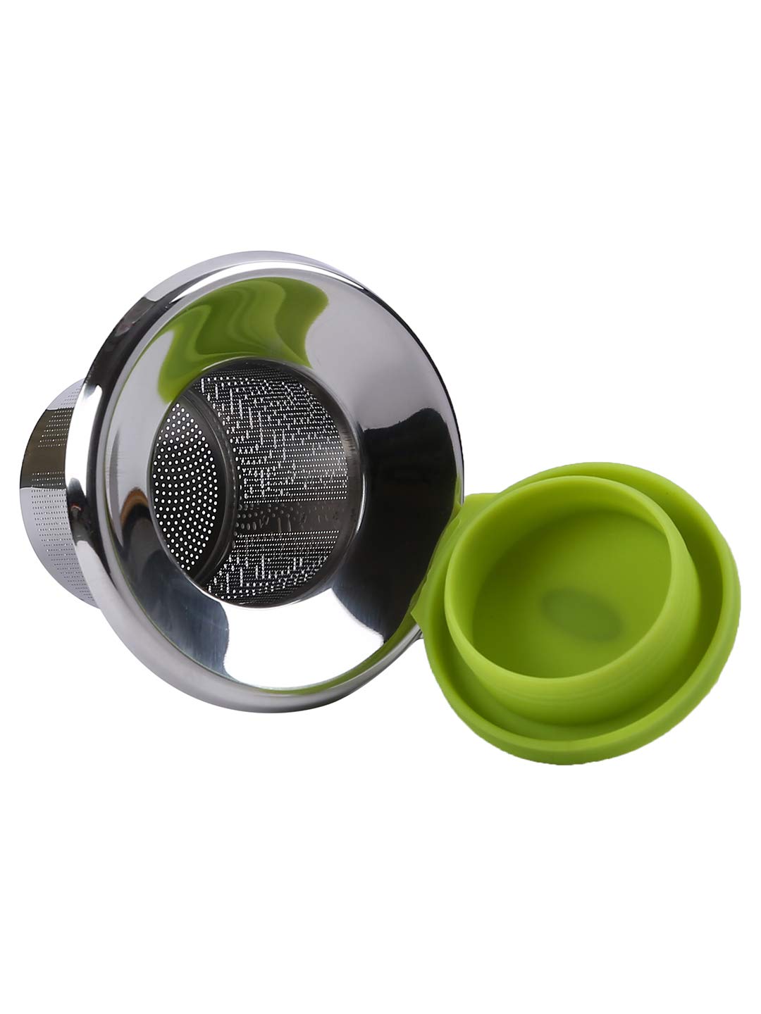 Trudeau Tea Strainer With Lid, Silver