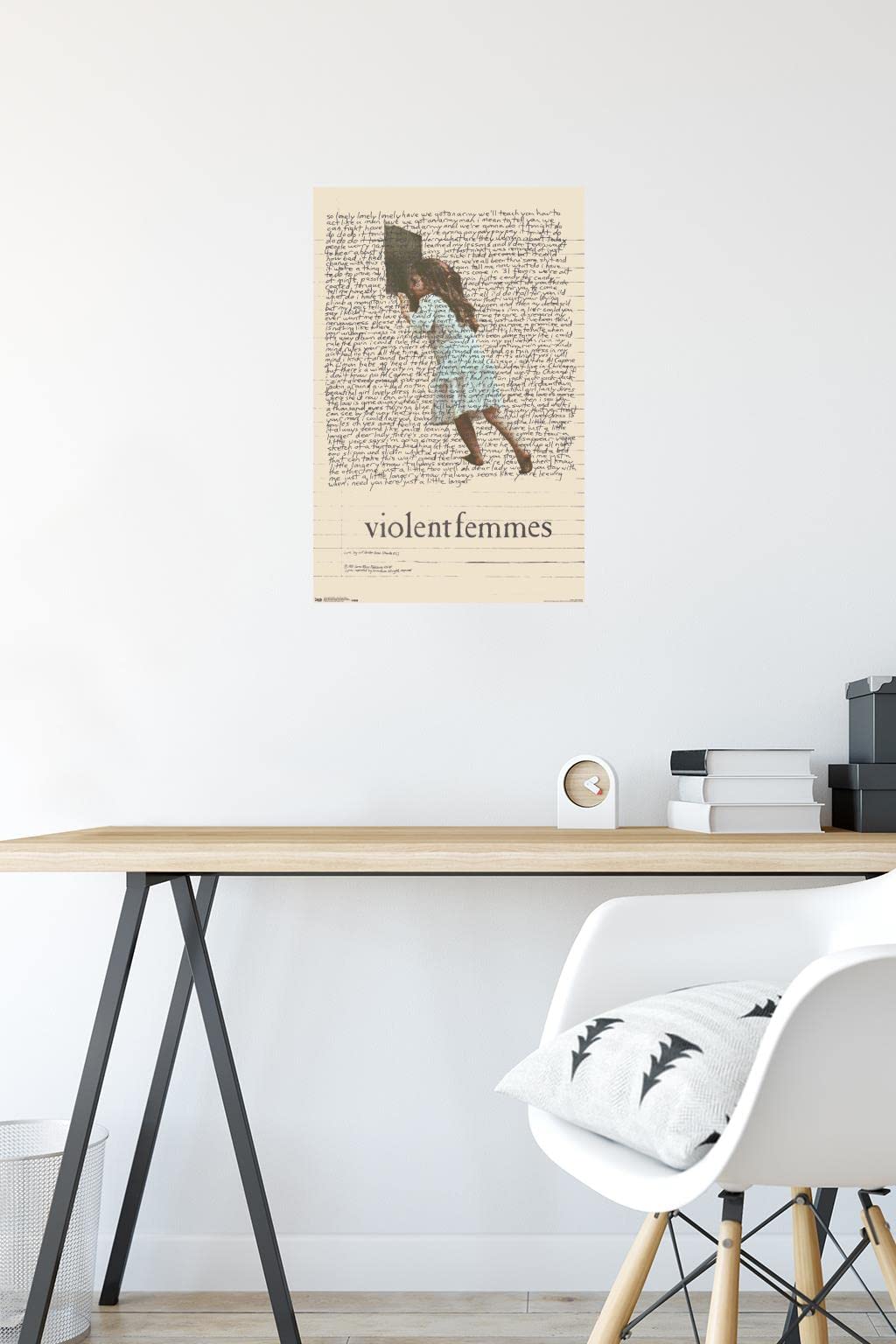 Trends International Violent Femmes - Lyric Girl Tea Towel Wall Poster, 14.725'' X 22.375'', Premium Unframed Version