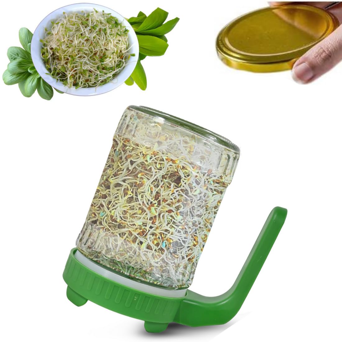Primesage Sprout Maker Sprout Jar Sprouts Maker Sprouts Maker Jar Sprout Maker Jar Sprouting | 700 Ml