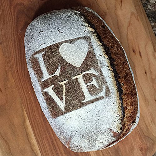 Breadtopia Bread Stencils (Set of 5) Decoration for Breads  Cakes  and Pies