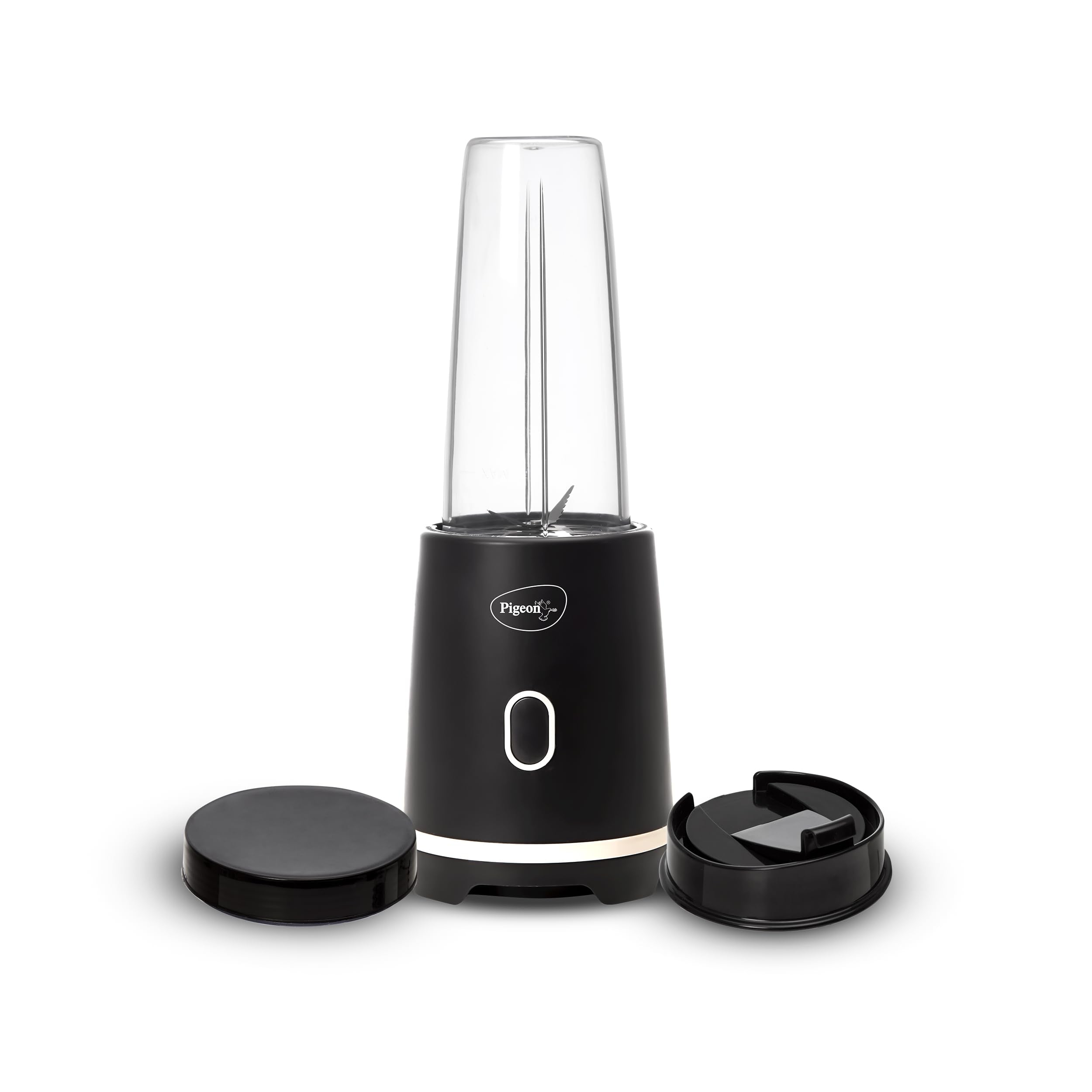 Pigeon By Stovekraft Pure | Grinder Juicer Blender Smoothie Maker All-In-1 Machine | 300 Watt | 1 Jars- Multiuse Jar 500Ml, 1 Si