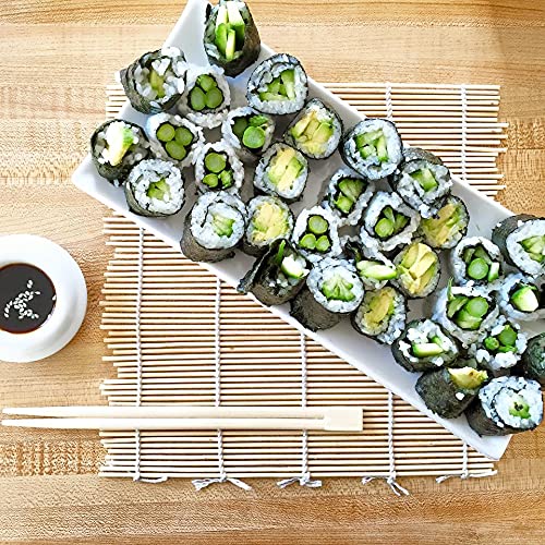 NOURCERY Bamboo Sushi Rolling Mat, 9.5cm X 9.5cm (Bamboo Makisu)