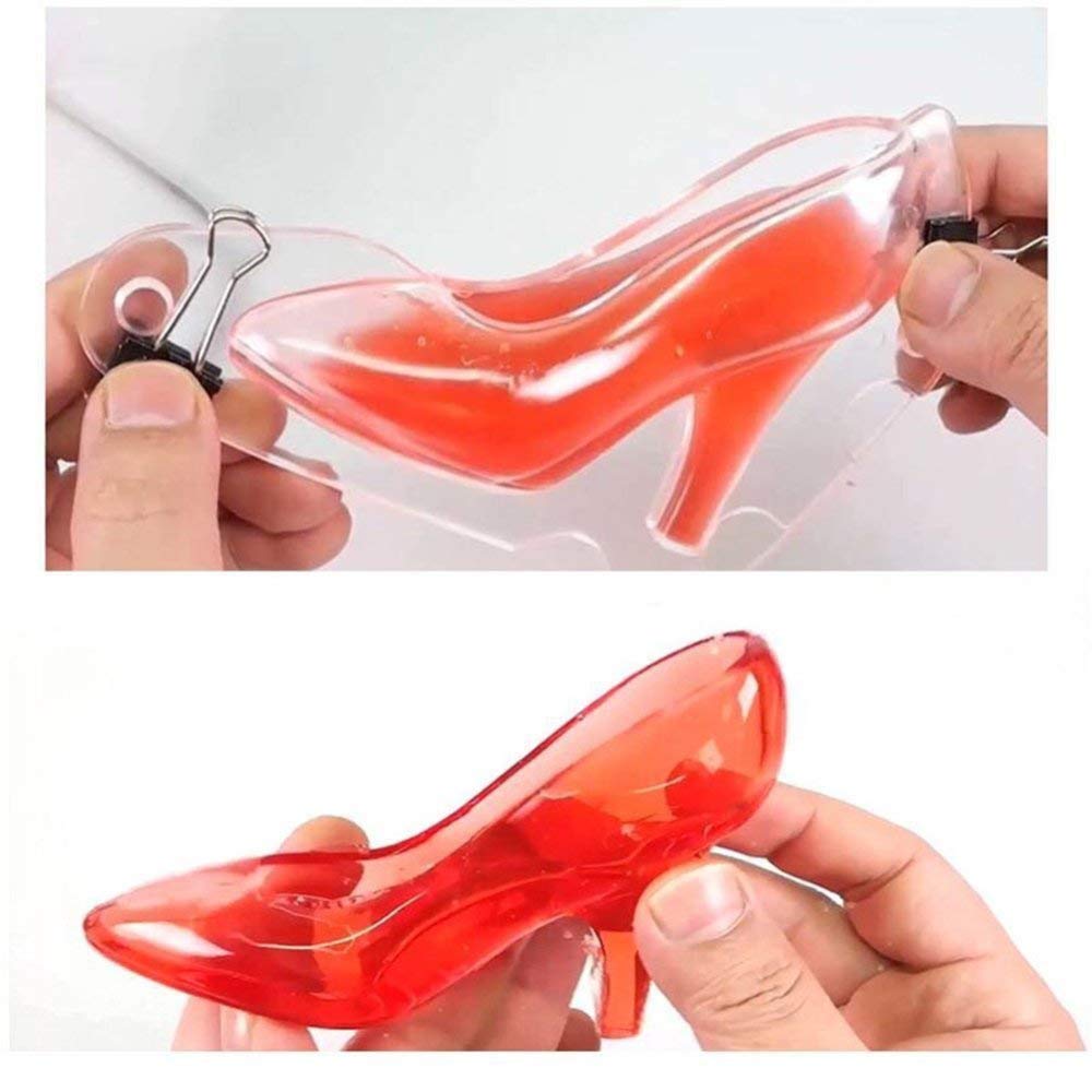Hiparty Mini & Small 3D High Heel Shoe Chocolate Mold, Polycarbonate Stiletto Heels Candy Mold Wedding Bridal Shower Favors Birt