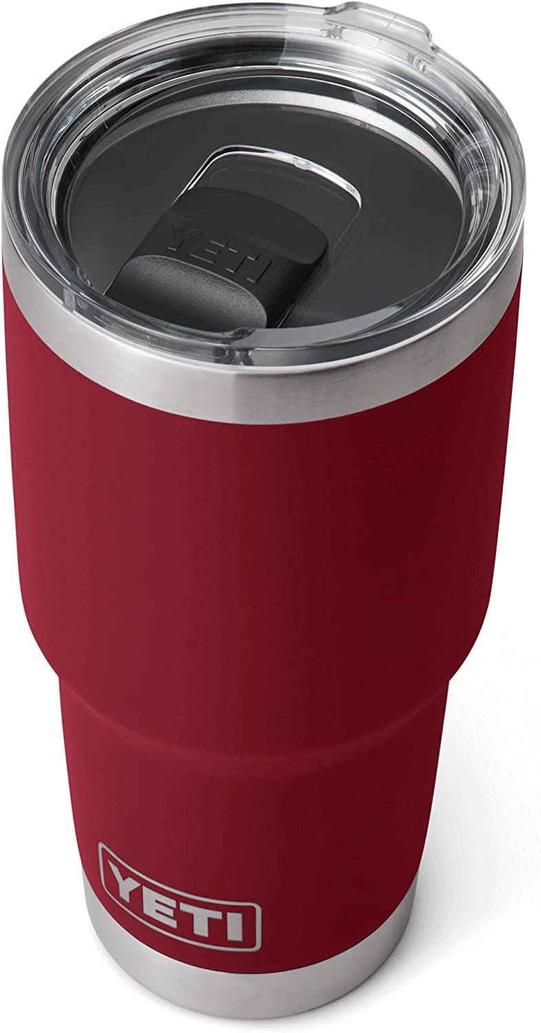 YETI Rambler 30 oz Tumbler - Stainless Steel, Vacuum Insulated, MagSlider Lid, Harvest Red, Model 21071500666