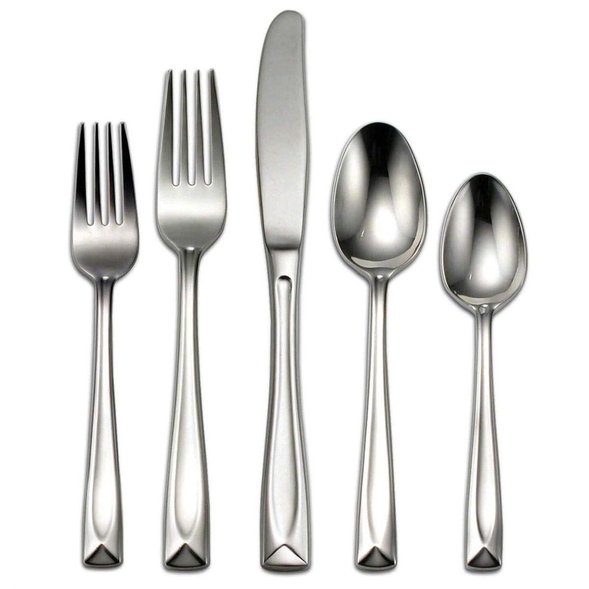 Oneida T837045A Lincoln 45-Piece Flatware Set, Service For 8 Silver