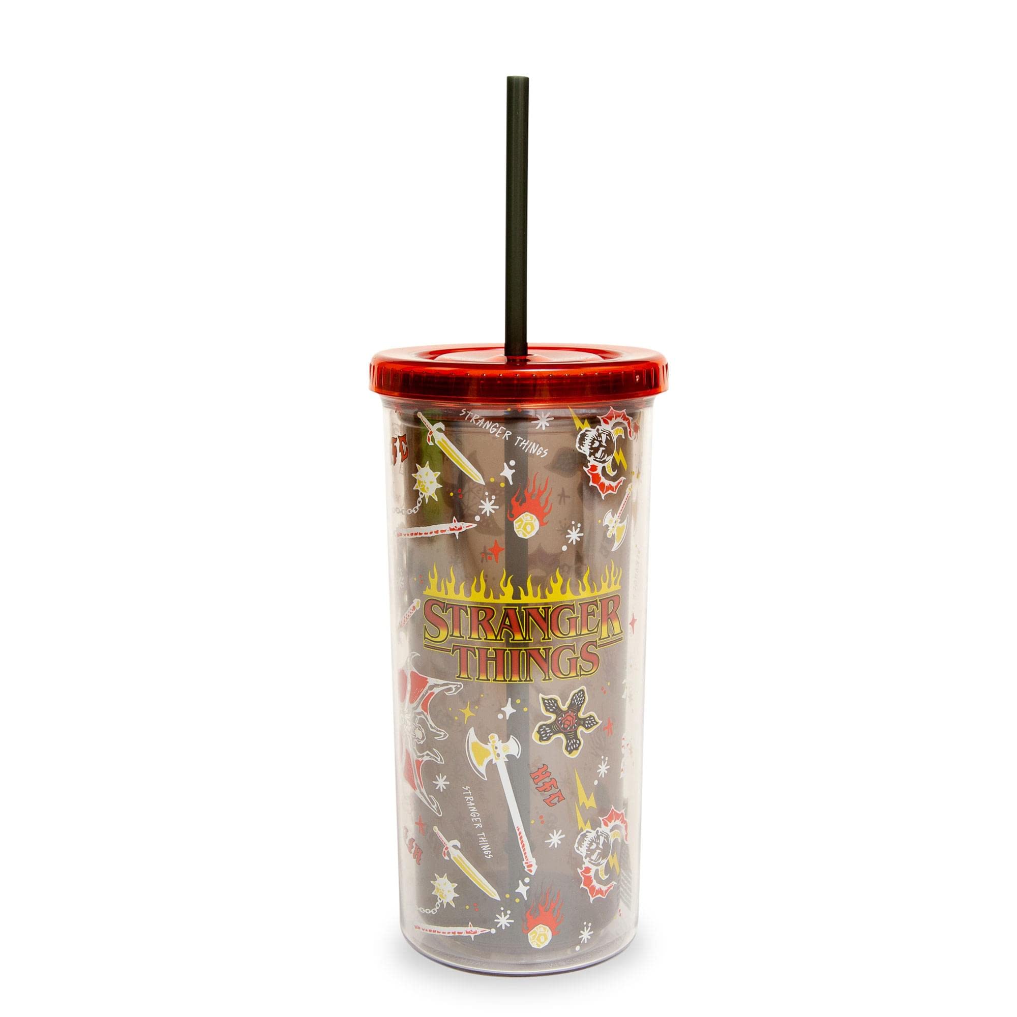 Stranger Things Hellfire Club Carnival Cup With Lid And Straw  Holds 20 Ounces