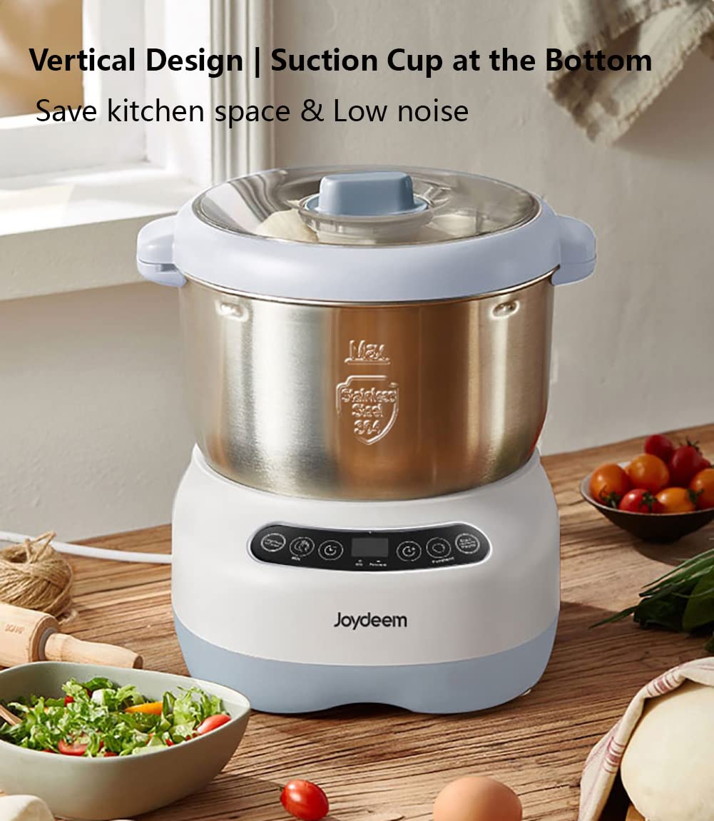 Joydeem Electric Dough Maker With Ferment Function, Microcomputer Timing, Face-Up Touch Panel, 6.6Qt, 304 Stainless Steel, Jd-Hm