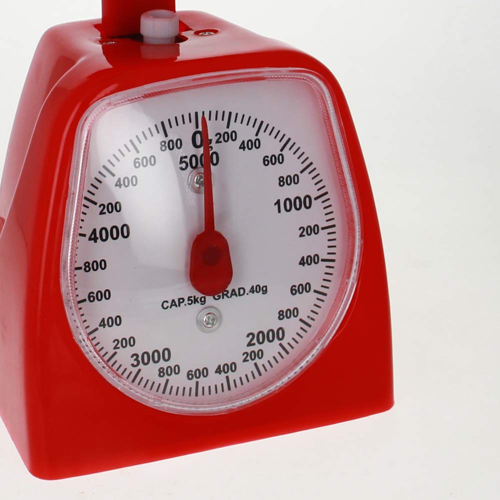 Utoolmart Mechanical Kitchen Scale - Diet Food Scale - With Pounds & Kilogram Measurements - Measuring Range 5000G Accuracy 5G W