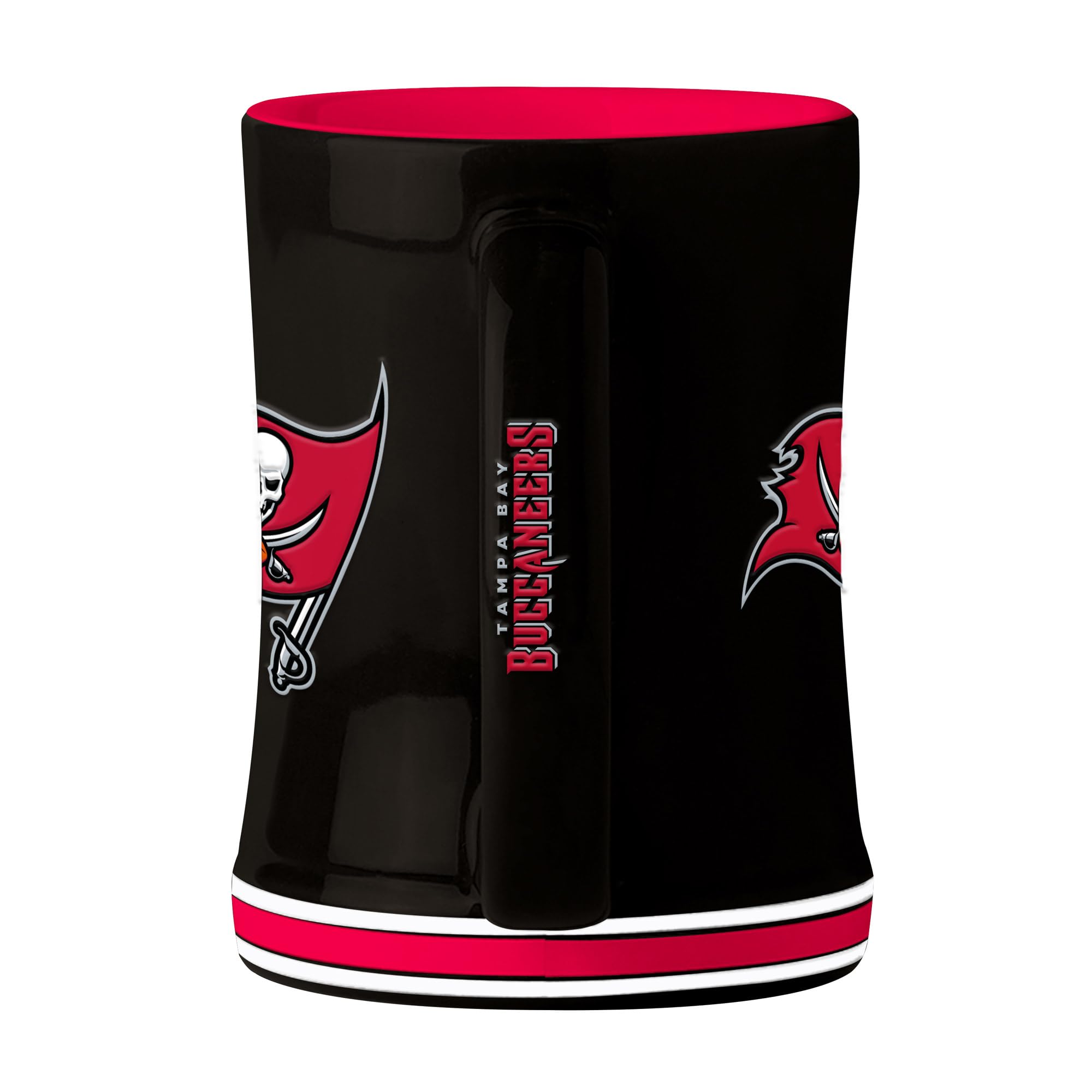 Tampa Bay Buccaneers Coffee Mug 14oz Sculpted Relief Team Color