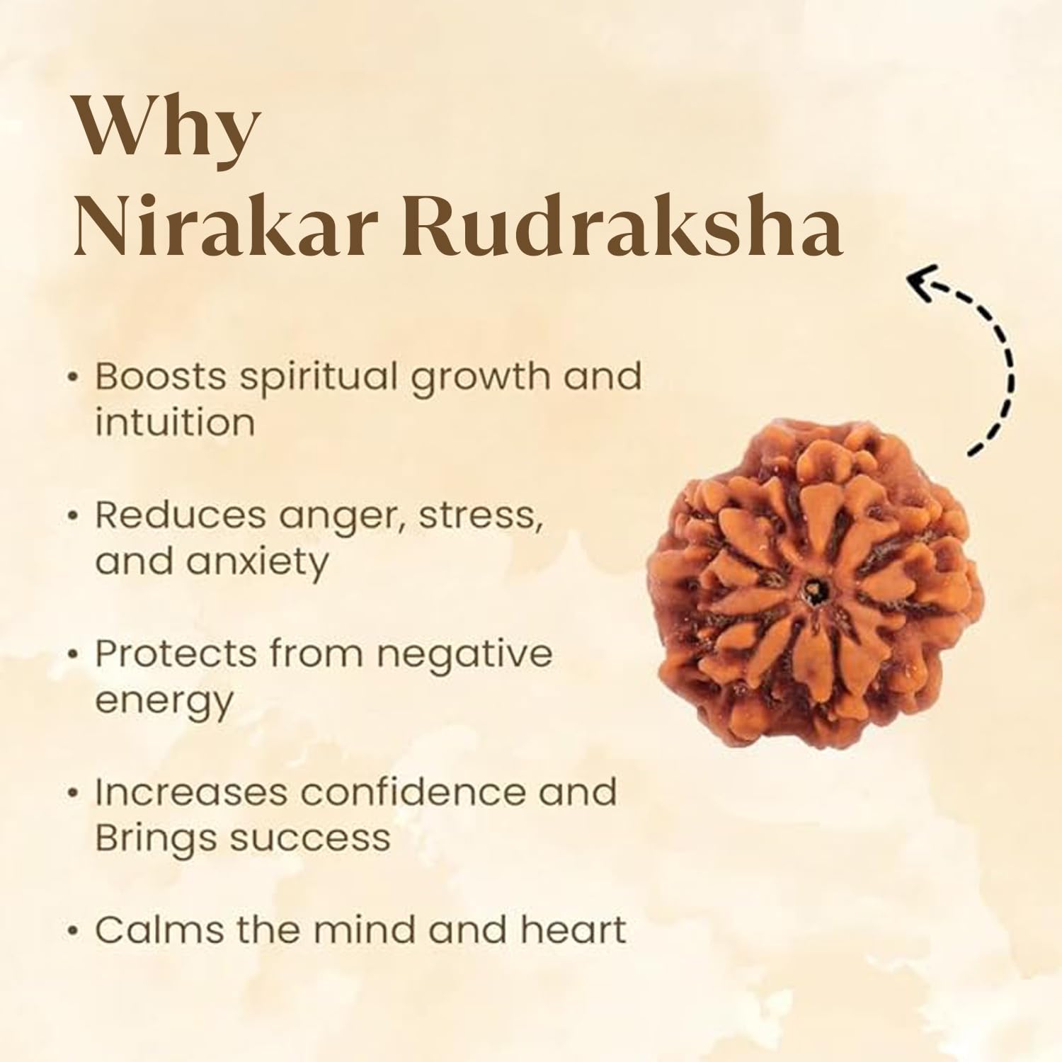 Astrotalk Nepal Origin Nirakar Rudraksha (0 Mukhi) | Rare Zero Mukhi Bead | Represents Formless Lord Shiva | Sacred Rudraksha Bead for Women & Men