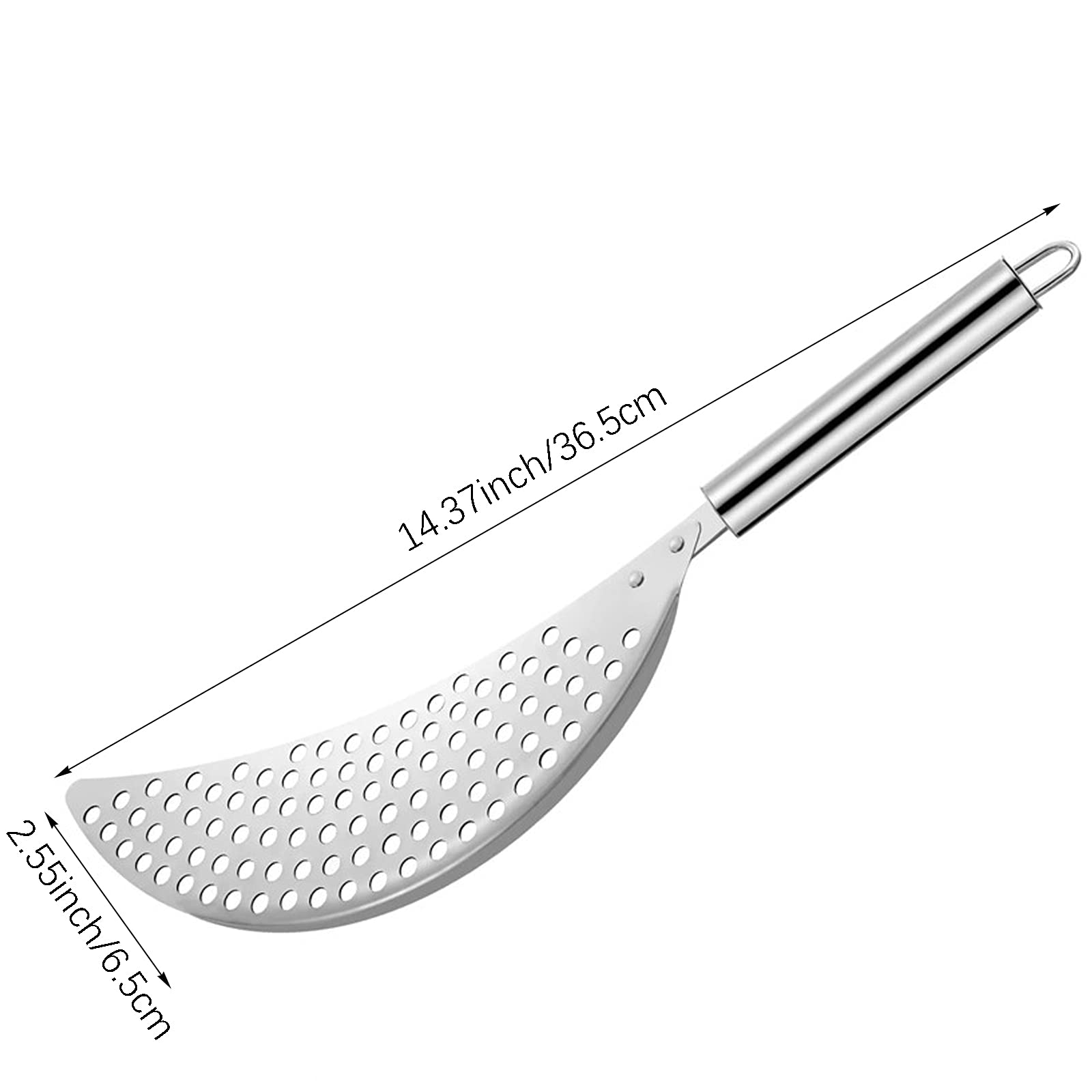 2 Pack Crescent Pot Strainer Stainless Steel Grease Pasta Strainer Insert Drainer With Handheld For Different Pot Pan Kitchen To