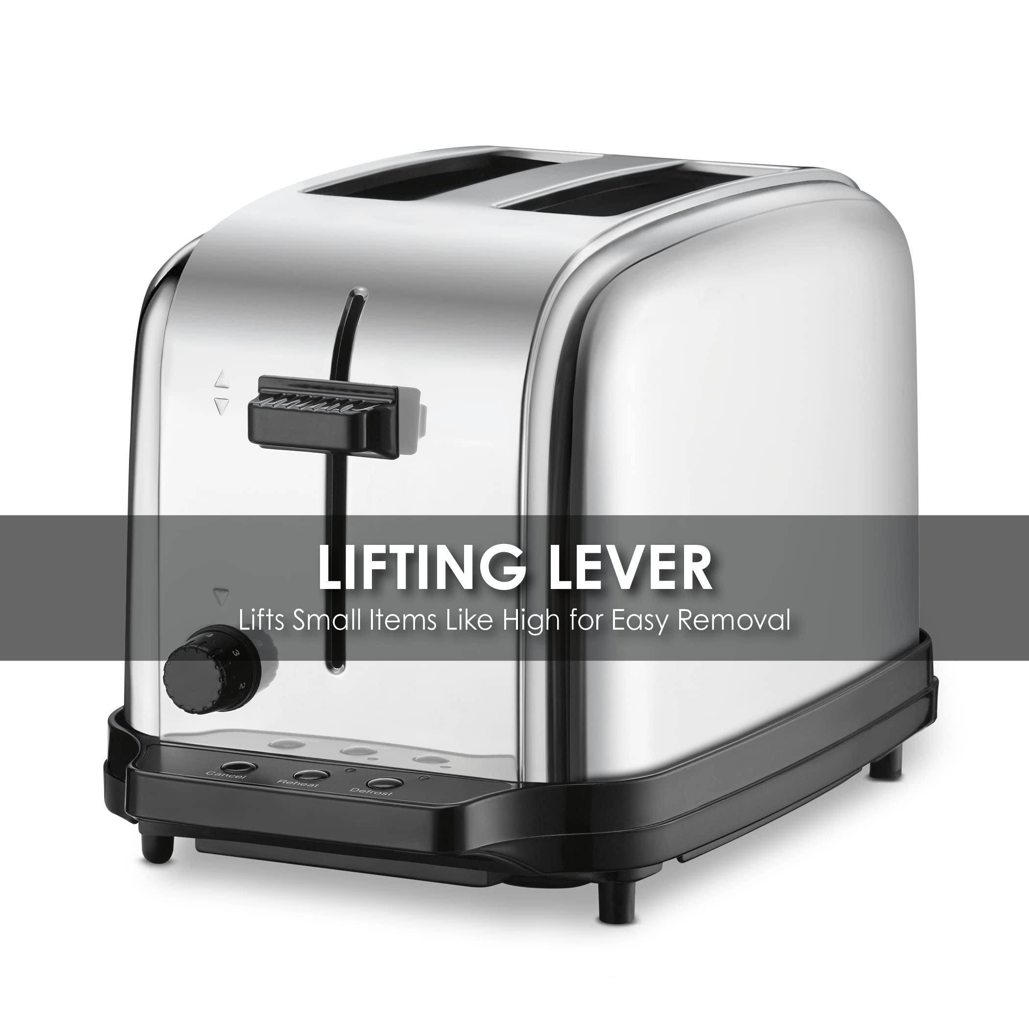 Waring Commercial WCT702 2-Slice Commercial Light Duty Pop-Up Toaster  120V  5-15 Phase Plug  Silver  2-Compartment