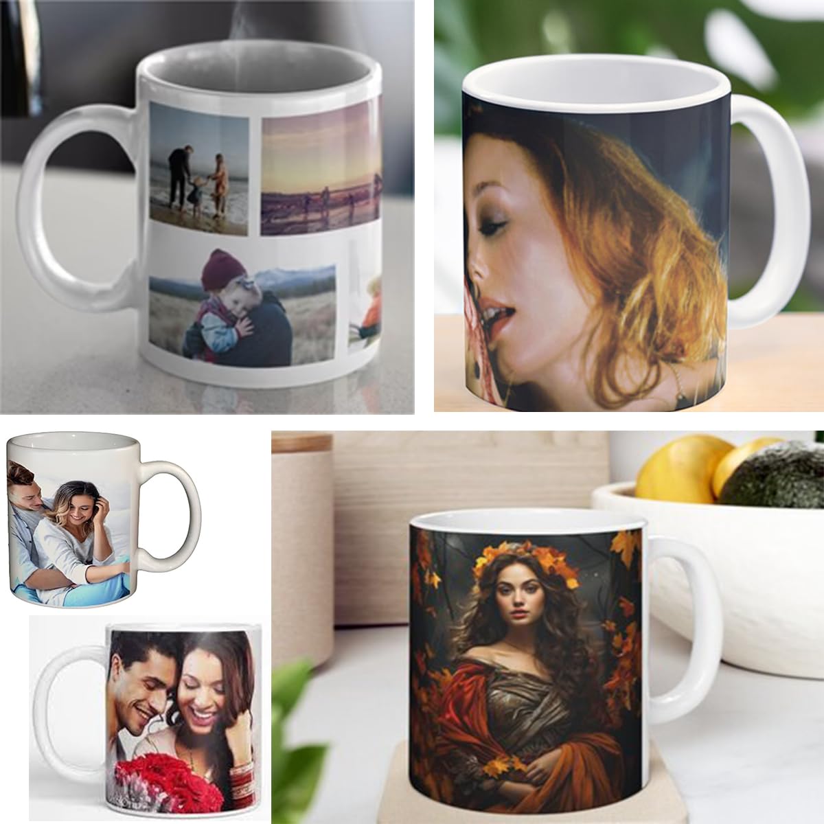Clapcart Customized/Personalized Photo On Coffee Mug/Cup For Gift - White Ceramic Mugs, 325 Ml