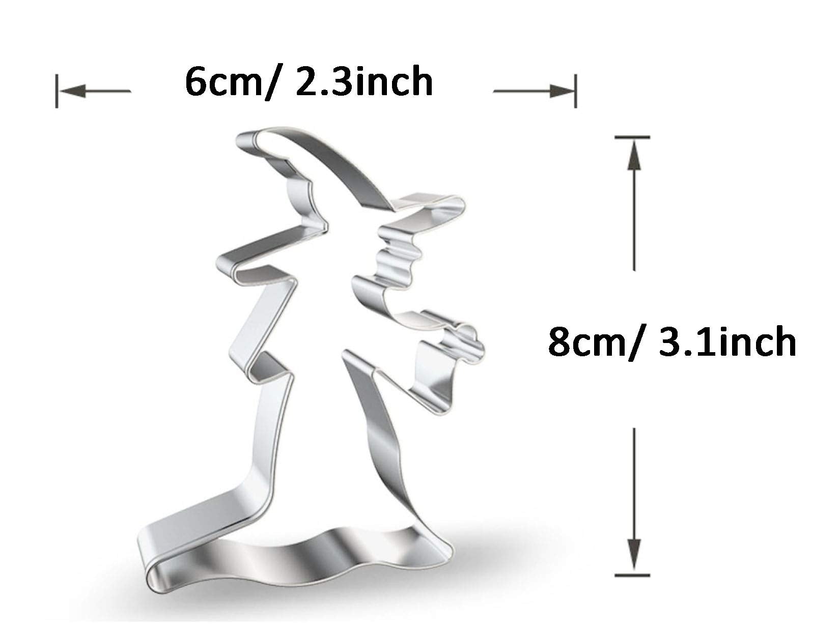 Wjsyshop Witch Sorceress Wizard Shape Cookie Cutter