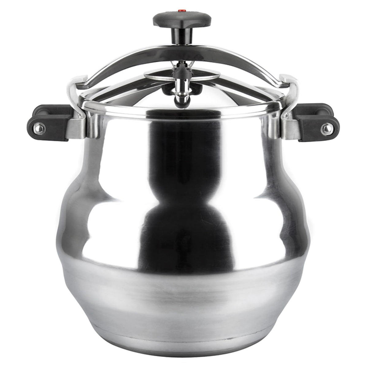 Magefesa Alustar 23.2 Quart Pressure Cooker, recommended use for professionals, made of extra thick aluminum, express, has a The