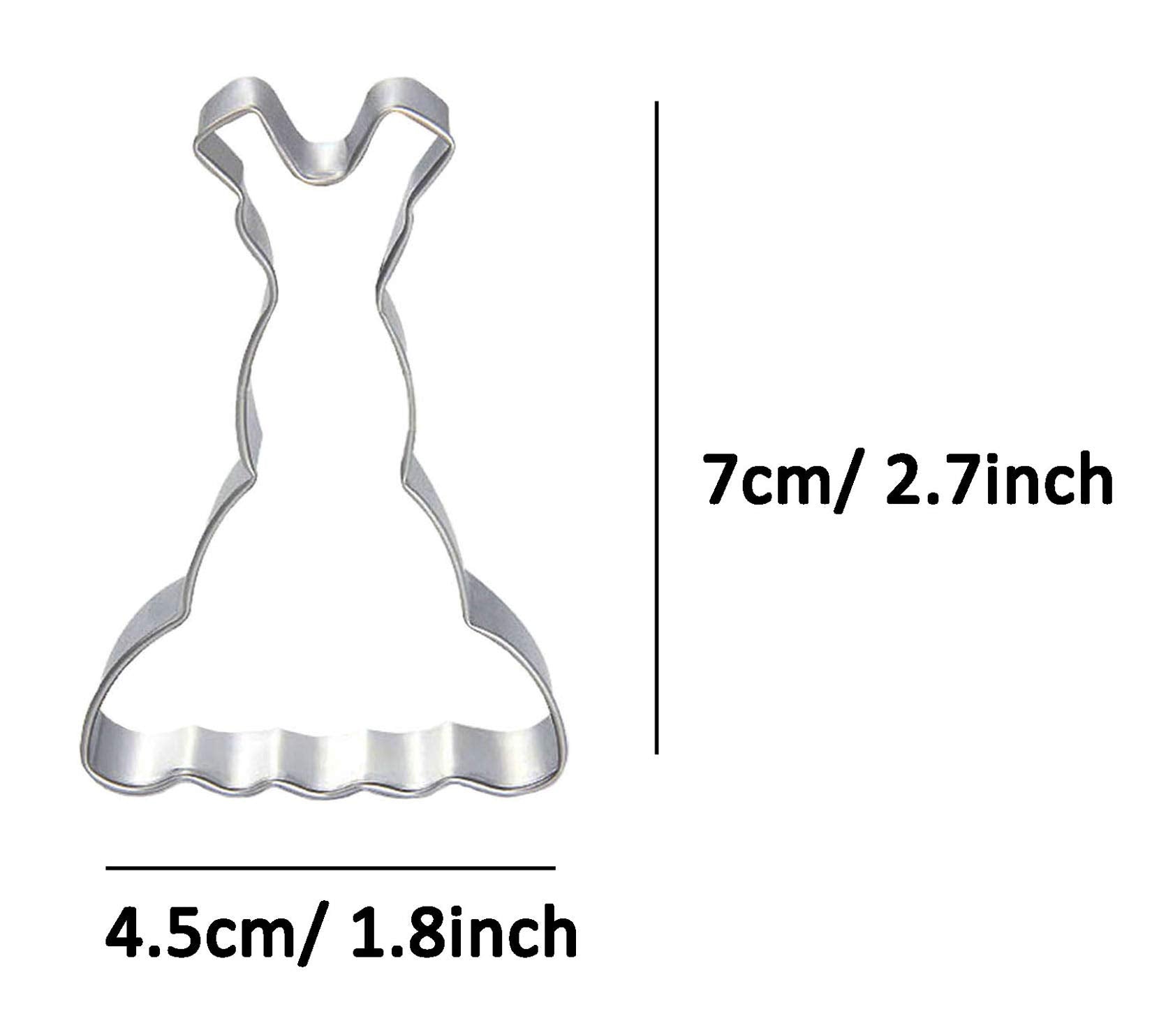Wjsyshop Fishtail Skirt Wedding Dress Shaped Cookie Cutter