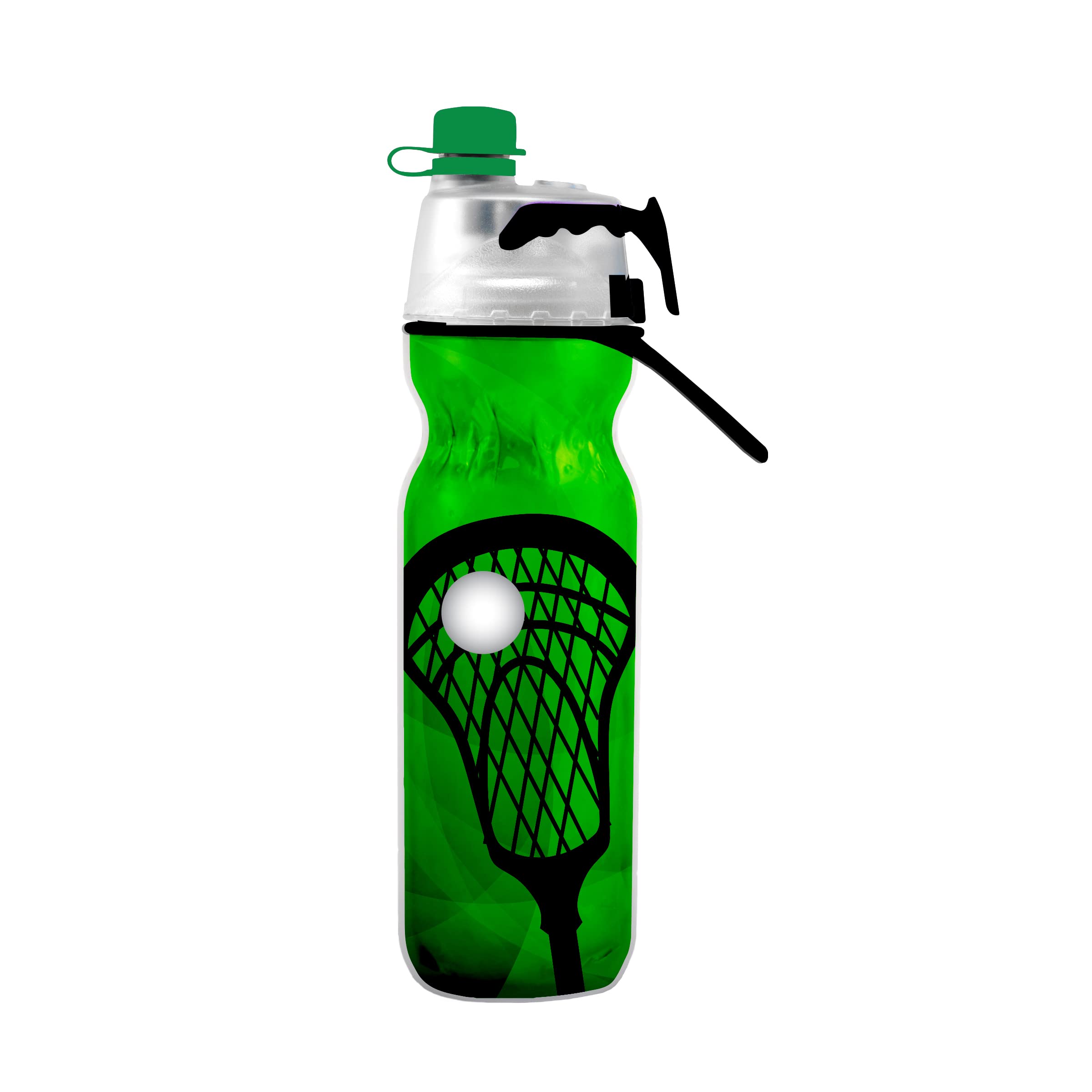 O2COOL Mist N Sip Misting Water Bottle 2in1 Mist And Sip Function With No Leak Pull Top Spout Sports Water Bottle Reusable Wa