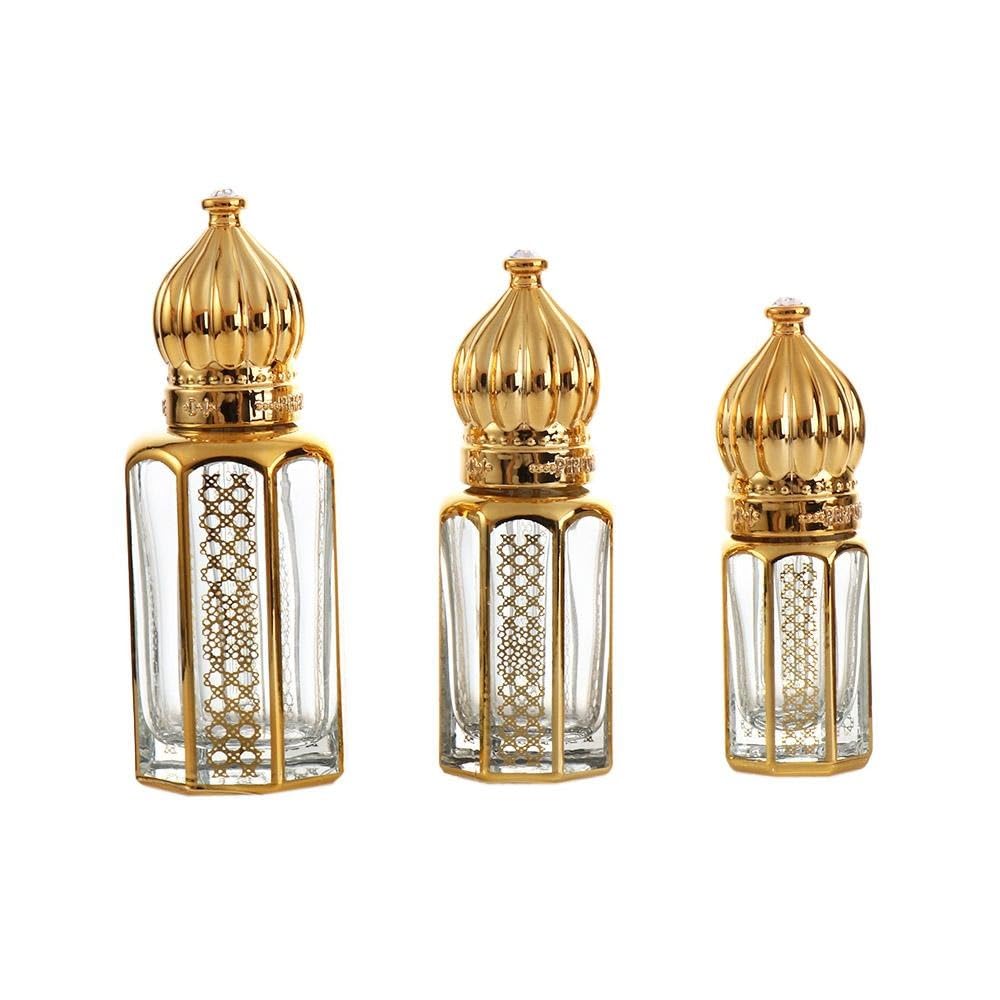 Kopida 3 Pcs Glass Dropper Bottles Refillable Mini Essential Oil Dropping Bottle Travel Cosmetic Perfume Sample Containers with 