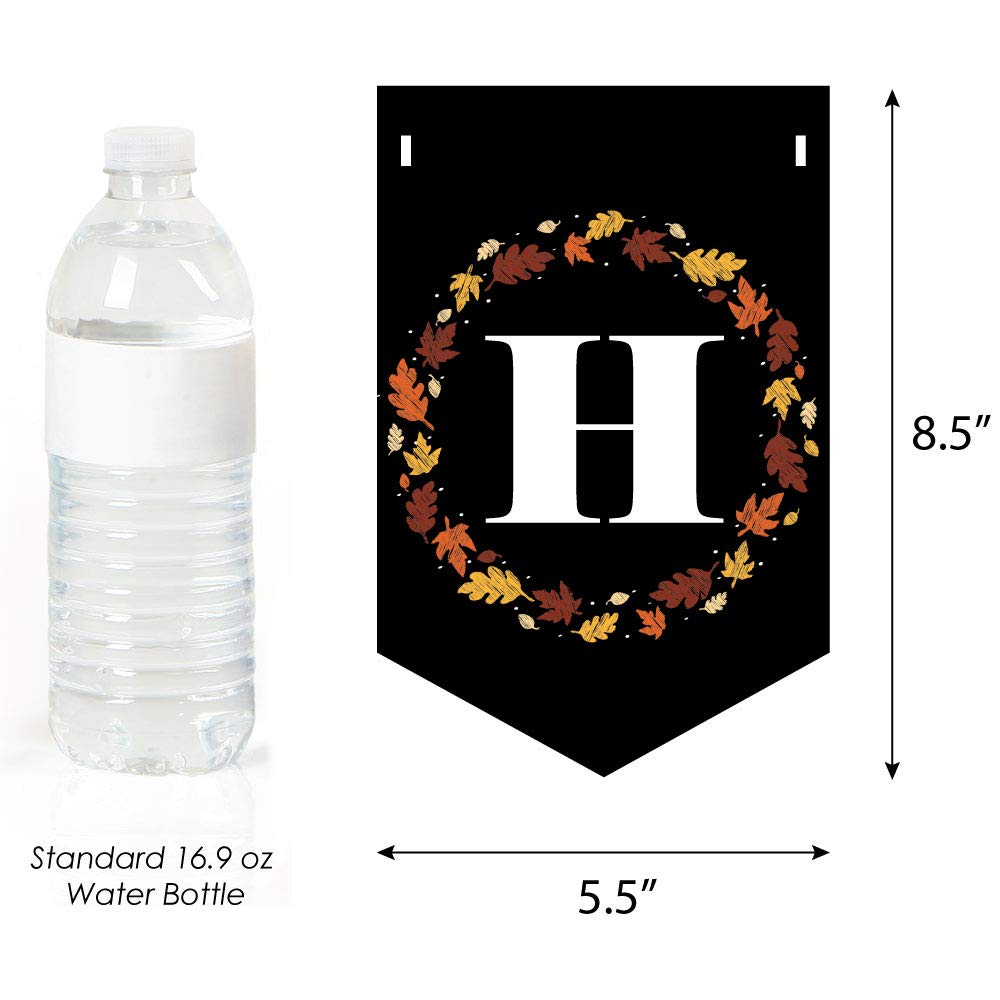 Big Dot Of Happiness Give Thanks - Thanksgiving Party Bunting Banner - Fall Party Decorations - Happy Thanksgiving