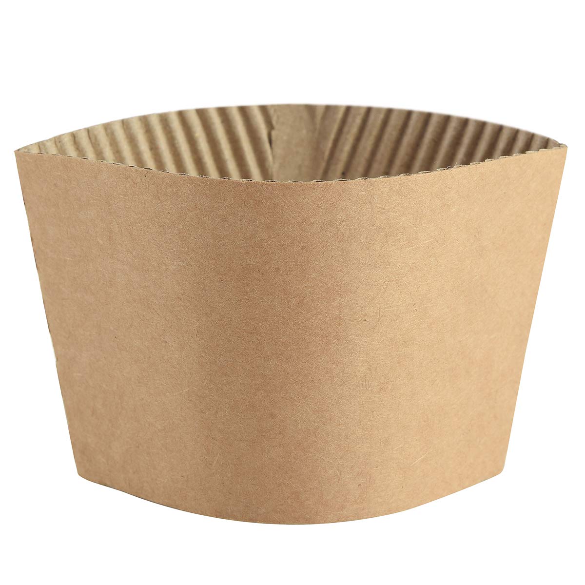 SPRINGPACK Coffee Sleeves - 500 count Disposable Corrugated Hot Cup Sleeves Jackets Holder - Kraft Paper Sleeves Protective Heat Insulation Drinks Insulated Fits 12 16 20 22 24 oz Coffee Cups