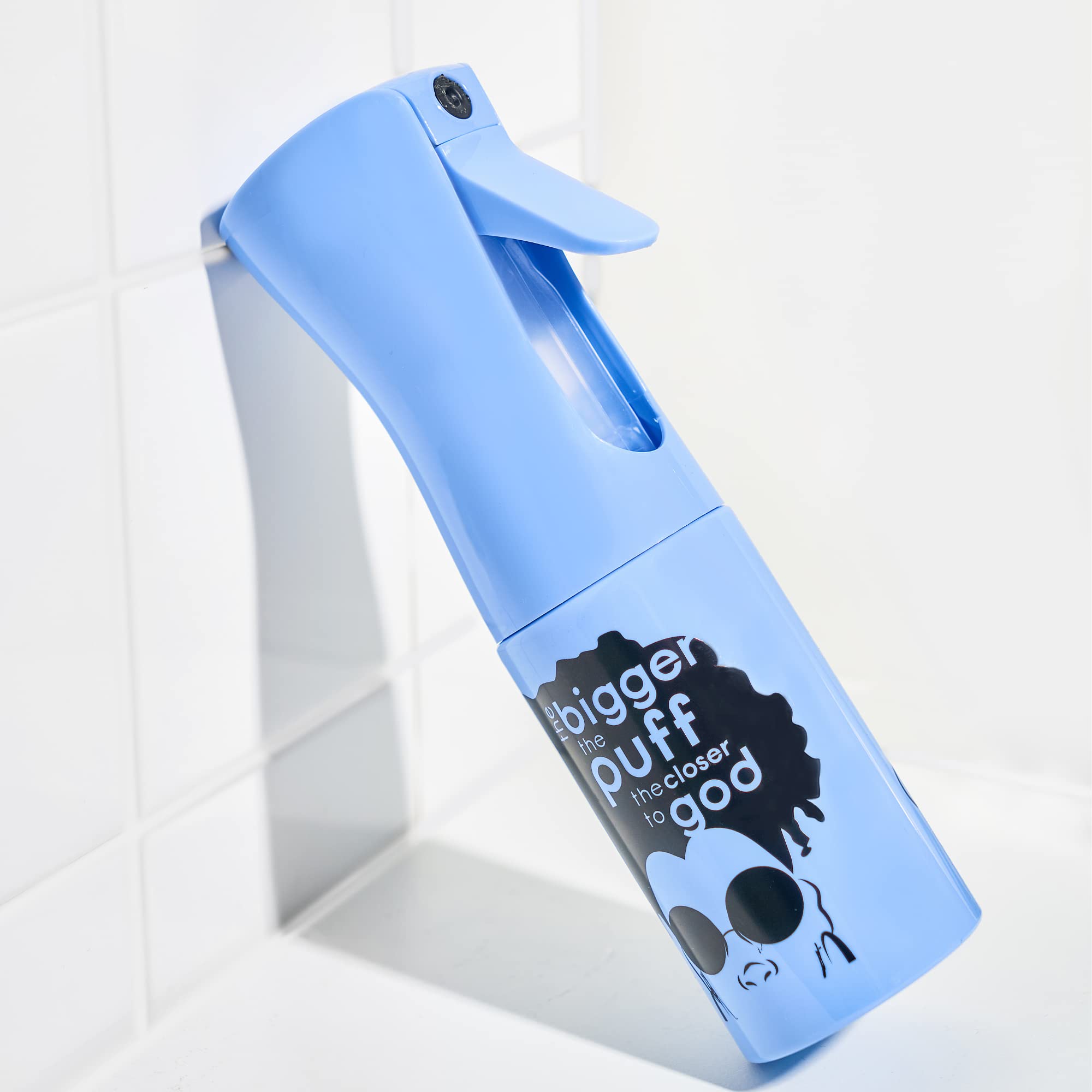 Adwoa Beauty Blue Custom Continuous Ultra Fine Mist Spray Bottle, Multi-Tasking For Hair, Skin, Home, Pet Care And More, Refilla