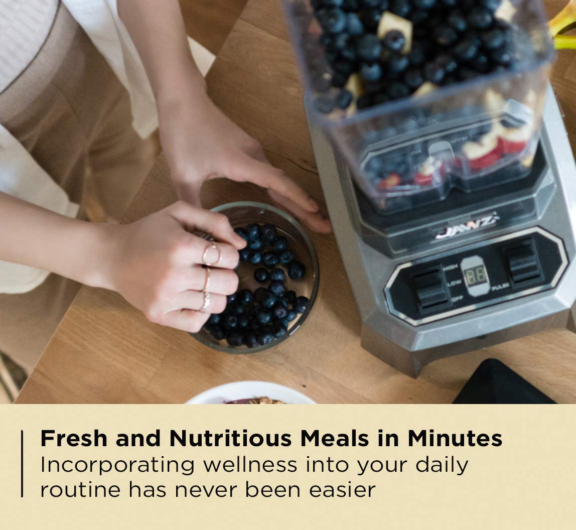 Jawz High Performance Blender, 64 Oz Professional Grade Countertop Blender, Food Processor, Juicer, Smoothie Or Nut Butter Maker