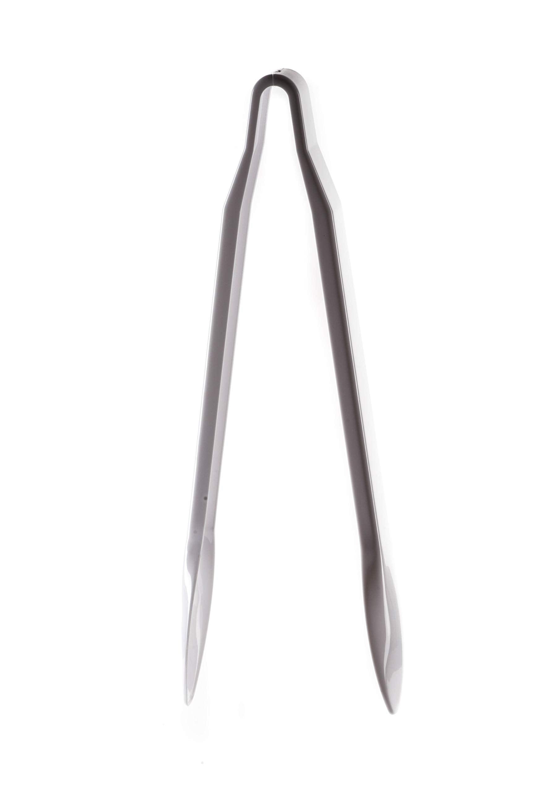 Set Of 3 - Heavy Duty White Serving Tongs - 12 Inch - Plastic Disposable Salad Tongs - High Heat Plastic, Catering, Salads, Bake