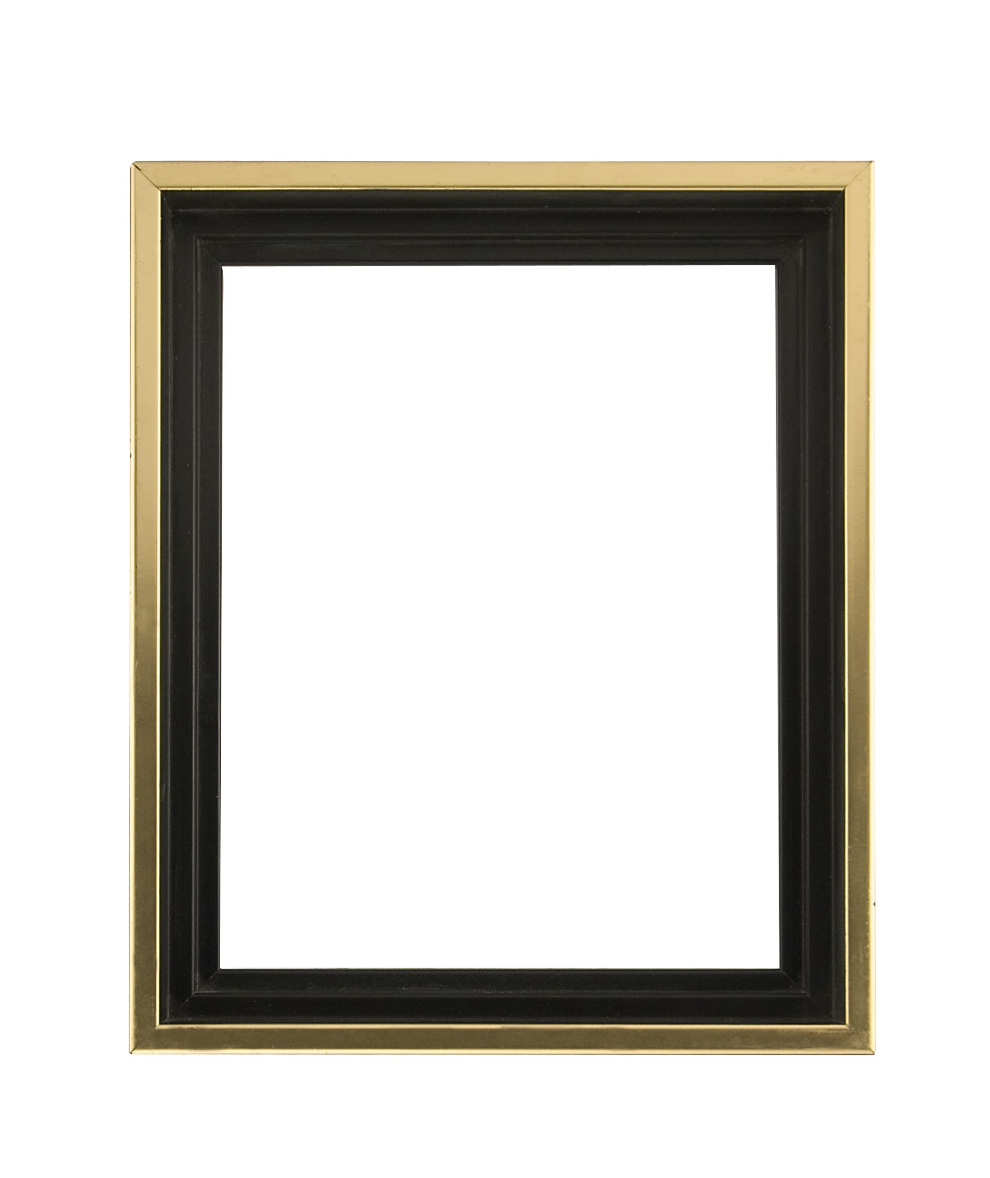 Creative Mark Illusions Floater Frame For 3/4 Deep Canvases - 16x20 Gold/Black - No Glass or Backing - Wood Composite Floating I