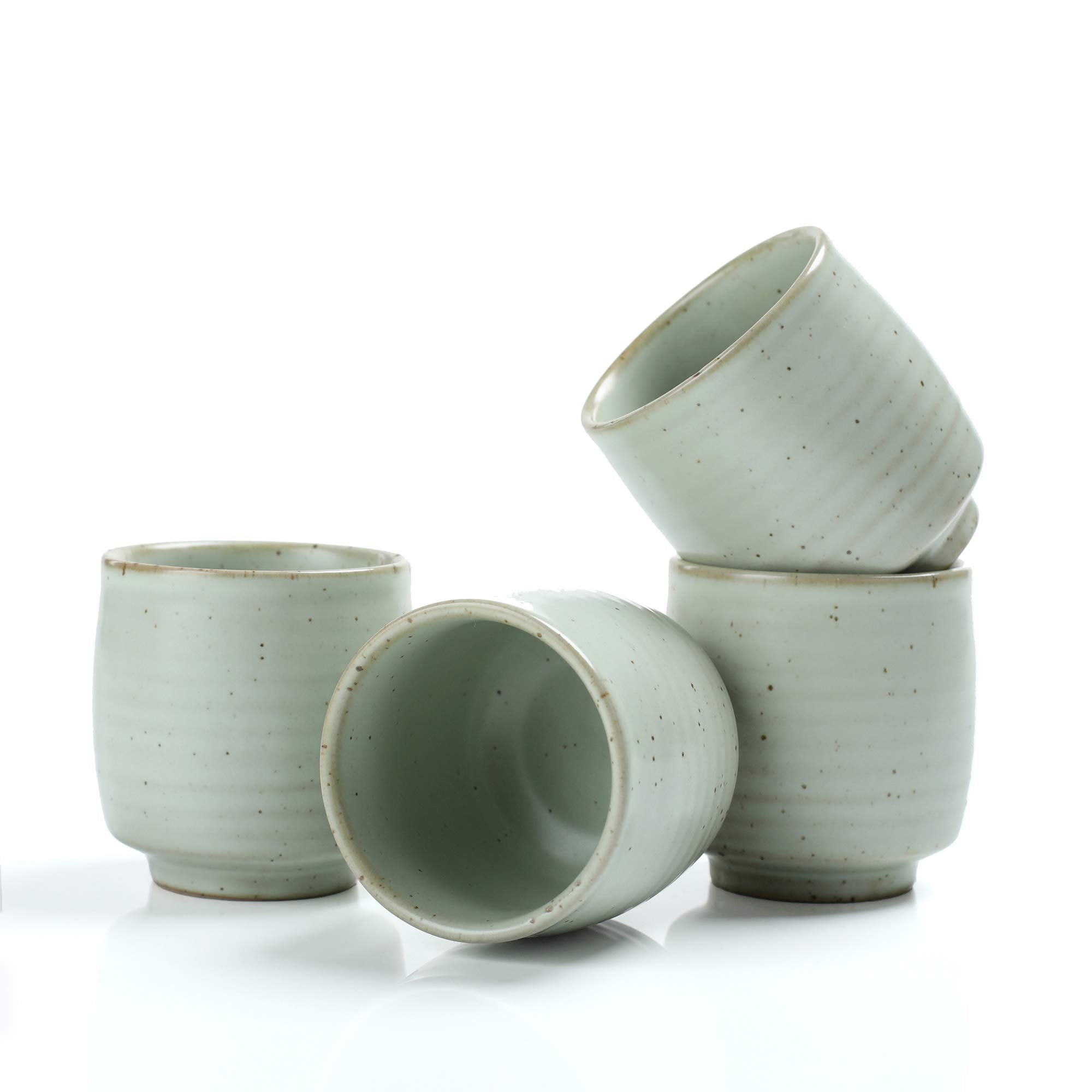Teanagoo Chinese Tea Cup For W08, 5.8 Oz, Ruware, Lt.Green, 4 Pcs/Box, Tc08, Chinese Tea Cups, Japanese Tea Cup, Green Tea Cups