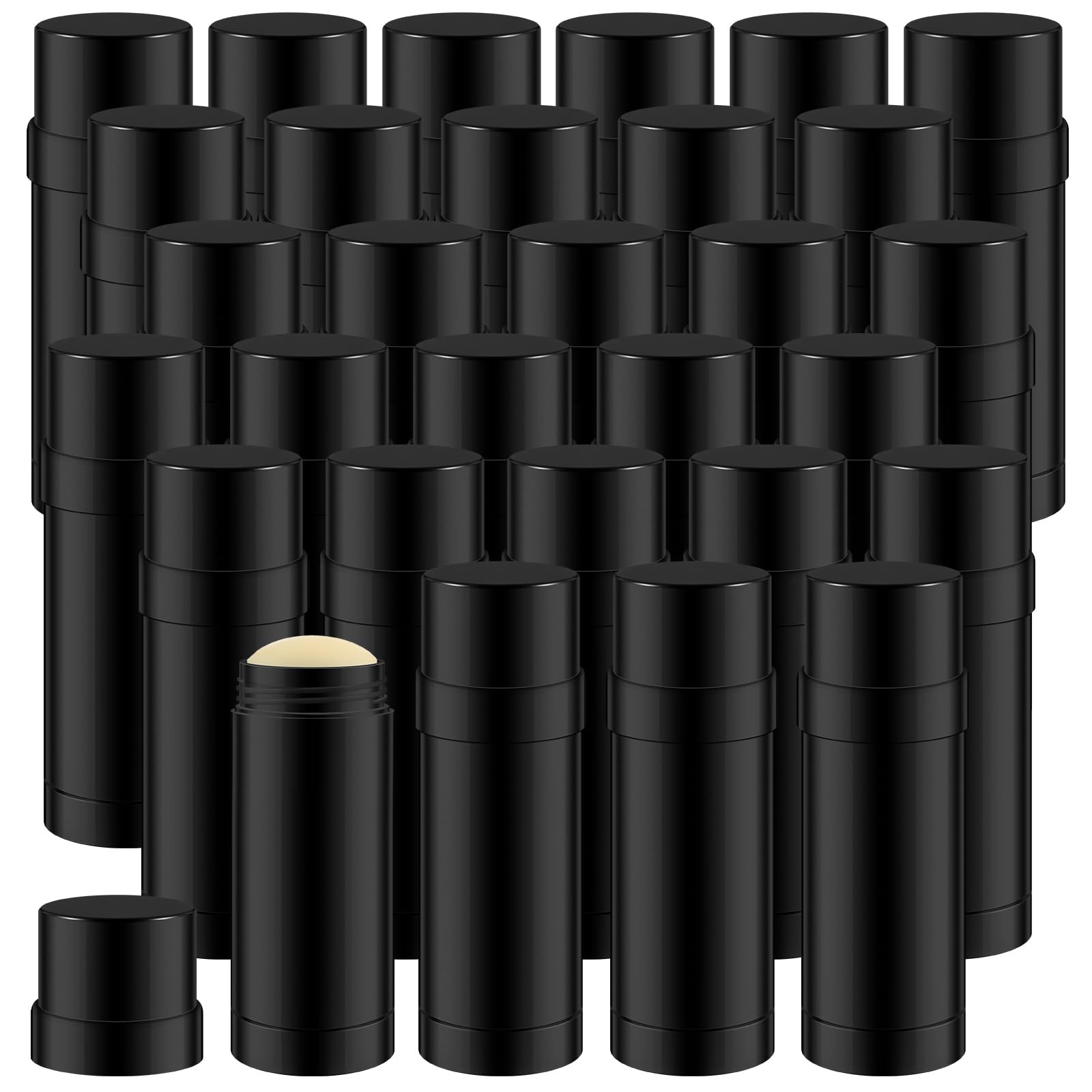 Teenyyou 30 Pcs 60Ml/2Oz Empty Deodorant Containers Twist Up Filling Bottle Refillable Plastic Deodorant Holder Tube For Homemad