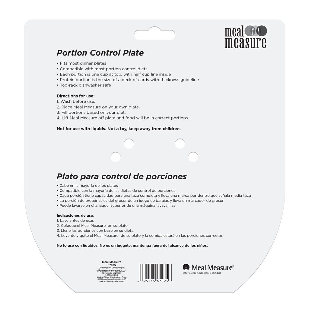 Ezy Dose (Blue) Meal Measure Portion Control/Weight Management Plate, 1 Count (Pack Of 1)