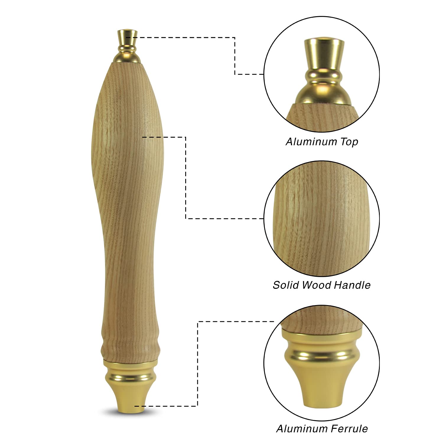 Pub Style Wood Tap Handle Bar Tap For Homebrew, Kegerator