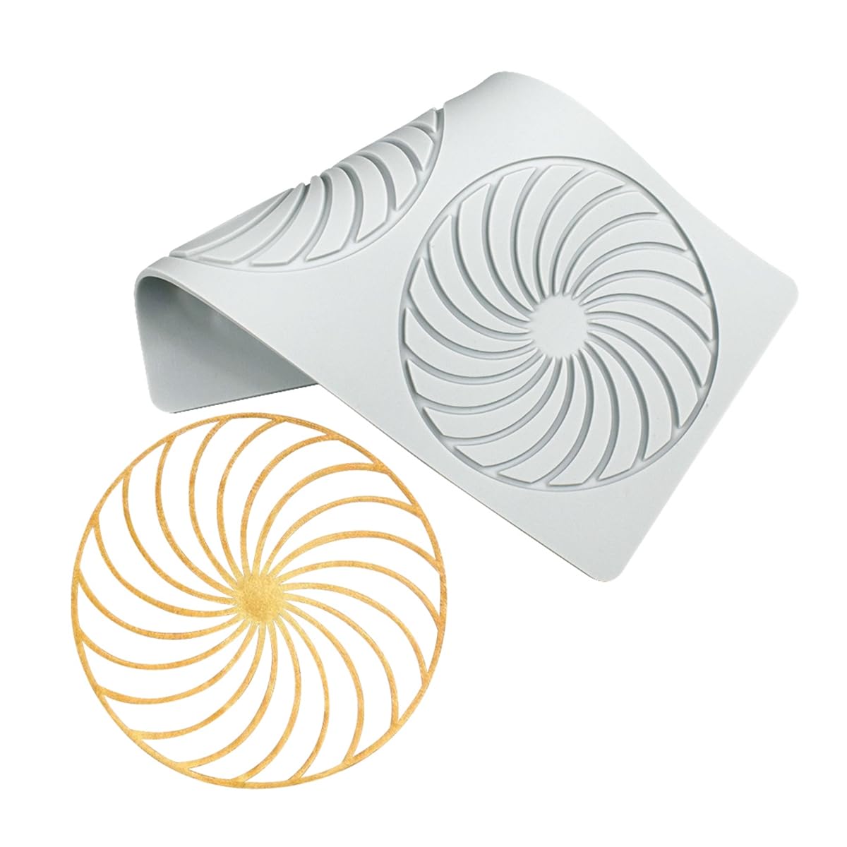 Love Silicone Lace Mold, Cake Mat, Fondant Impression Mats, Heart Pattern Lace Mat For Cake Decorating Valentine'S Day (L_Spiral