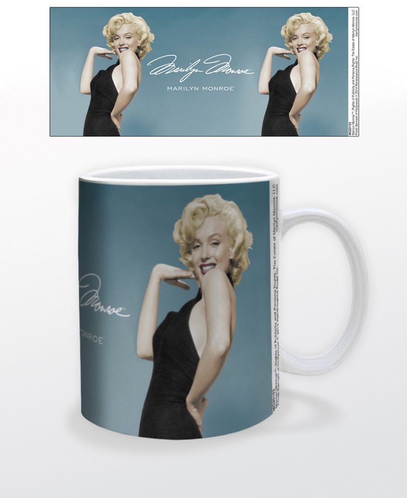 Pyramid America Marilyn Monroe Coffee Mug - Marilyn Monroe Pose Mug - 11 oz. Unique Ceramic Cup for Coffee, Cocoa & Tea Drinkers