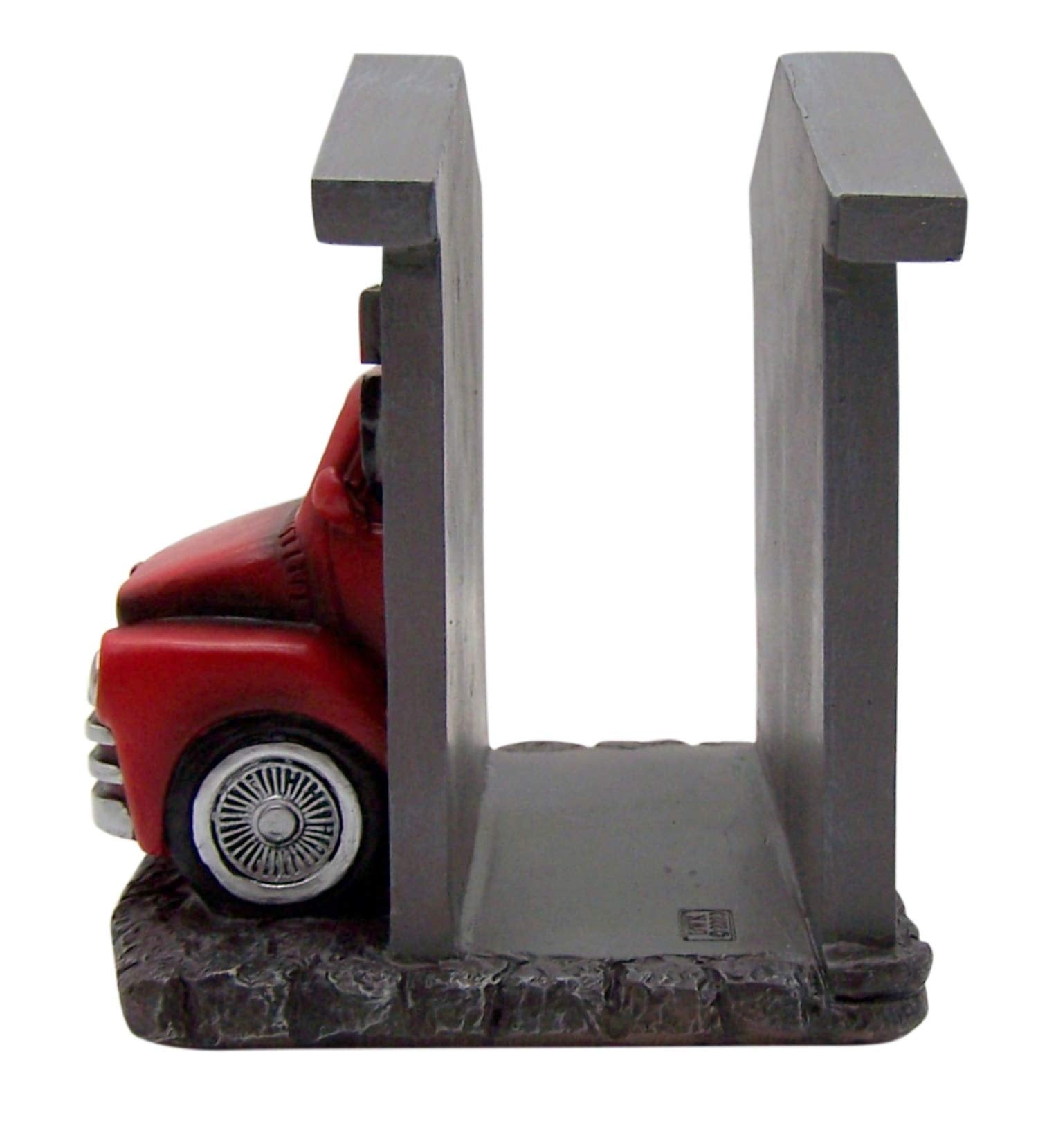 Red Truck Shop Napkin Holder, Novelty Rustic House Decor For Kitchen, 6 Inch