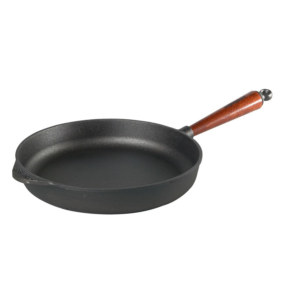Skeppshult Serving Pan With High Edges (5.5 Cm) / Wooden Handle Made Of Swedish Beech / With Side Handle / For All Heat Sources