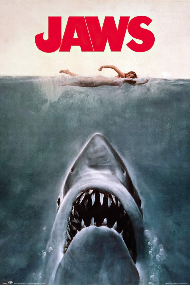 Poster Stop Online Jaws - Movie Poster (Regular Style/Key Art) (Size 24'' X 36'')