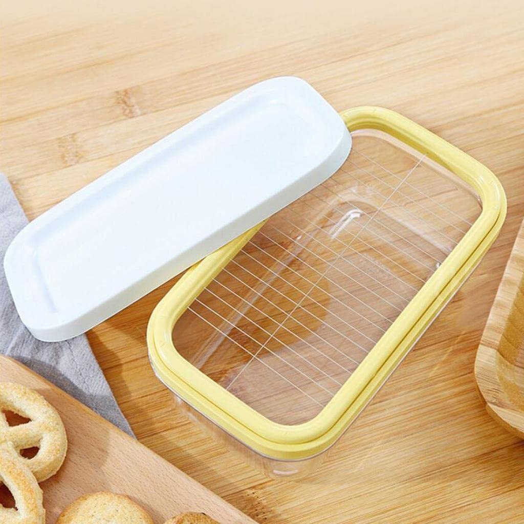 Butter Storage Box, Butter Box Cheese Container Keeper Butter Dish With Lid And Cutting Net Butter Storage Holder For Kitchen Re