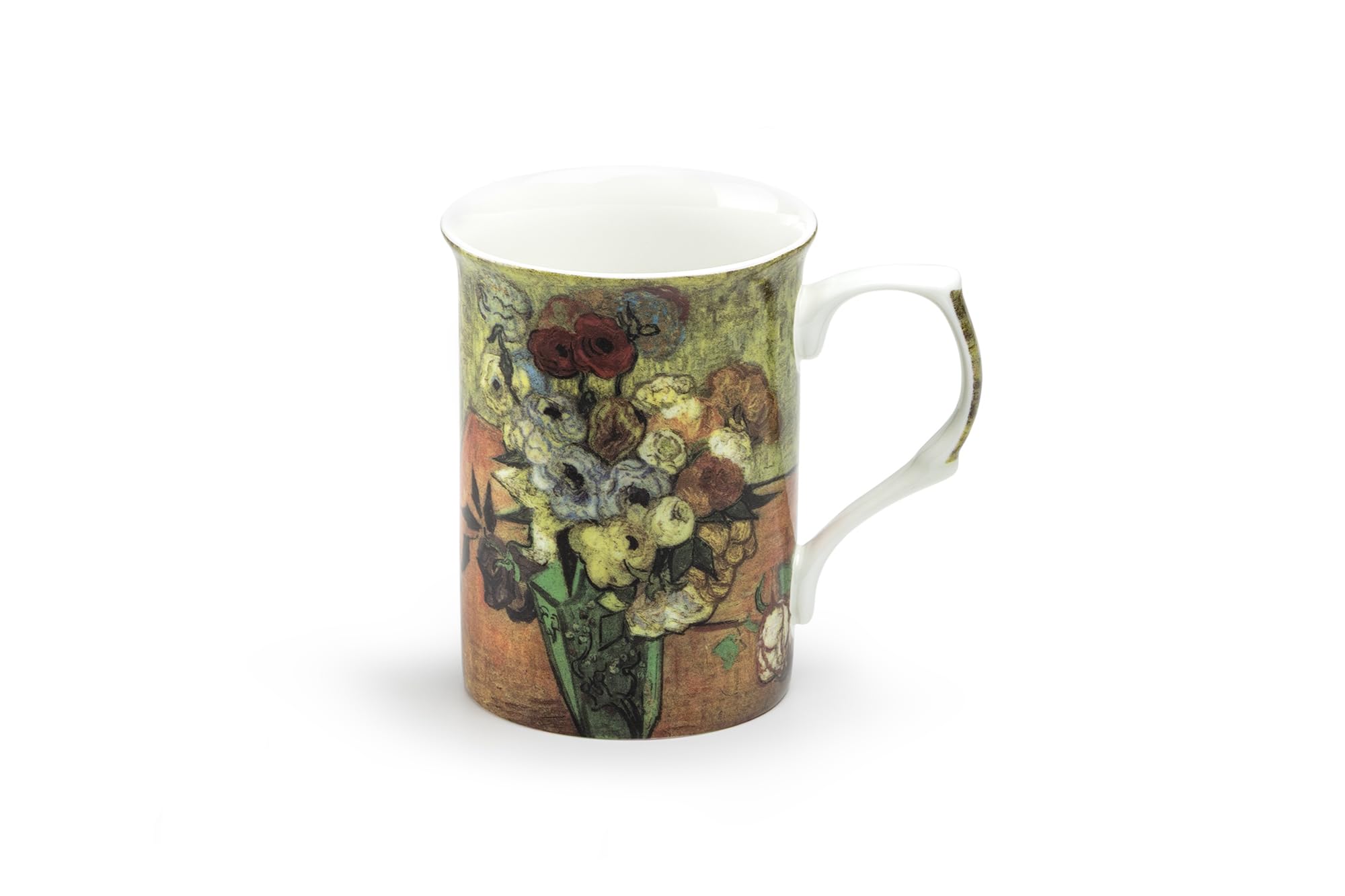 Gracie Bone China Impression Bone China Mug 9-Ounce, Set Of 4