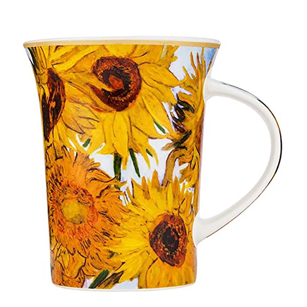 Carmani Art Gallery By Vincent Van Gogh Sunflower Beautiful Mug 350 Ml, 12 Oz Tea Coffee Cups In Gift Box