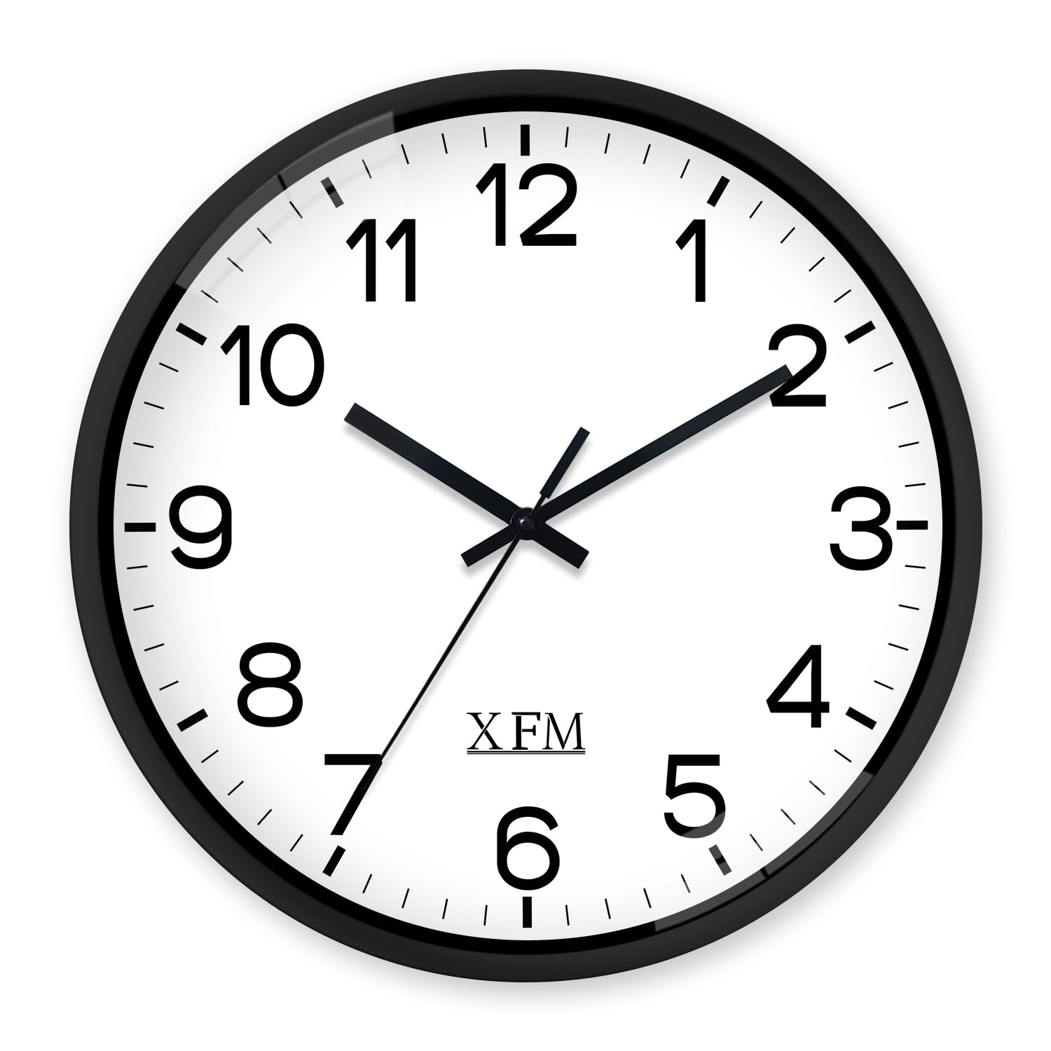 Xfm Wall Clock 8 Inch Modern Small Wall Clocks Battery Operated Silent Non-Ticking Classic Analog Clock For Home Office Kitchen 